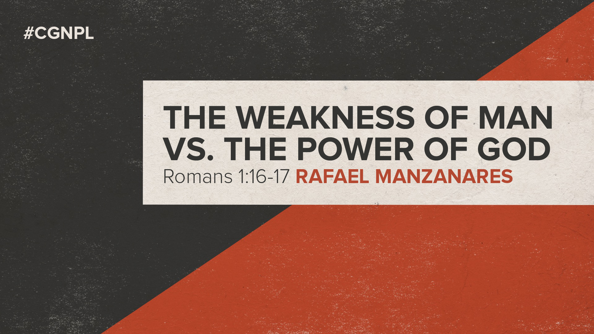 1920x1080 Rafael Manzanares – "The Weakness of Man vs.