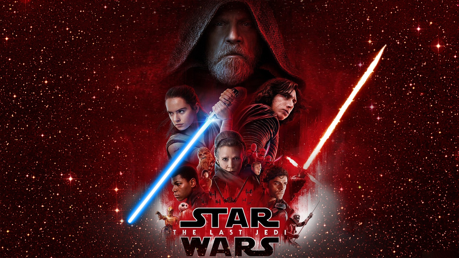 1920x1080 Movie Star Wars: The Last Jedi Star Wars Luke Skywalker Rey Kylo Ren Finn  Poe