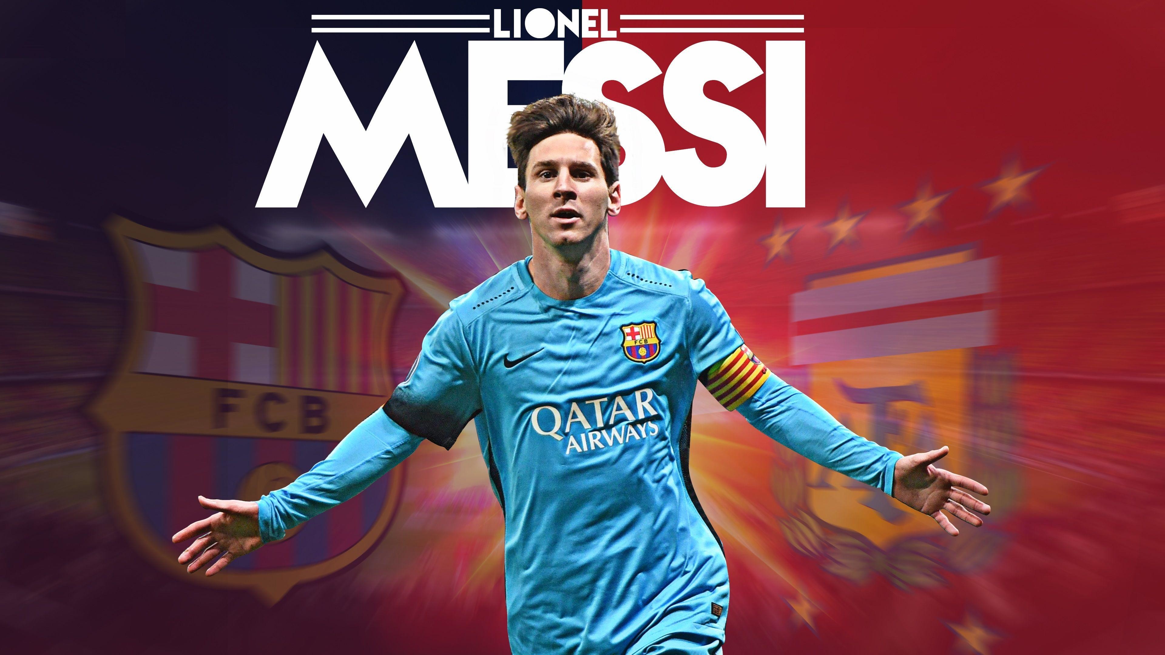 3840x2160 High Quality Wallpapers of Lionel Messi FC Barcelona
