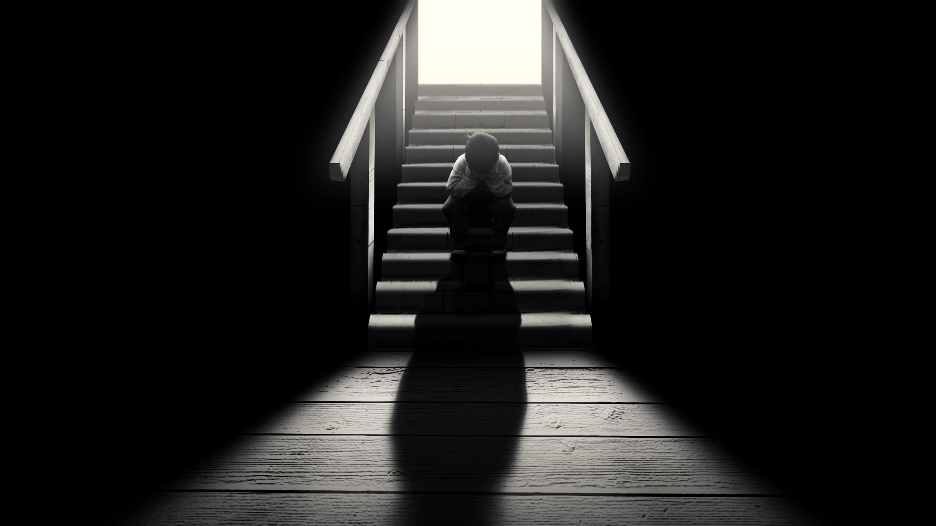 1920x1080 wallpapers sad boy on stairs hd