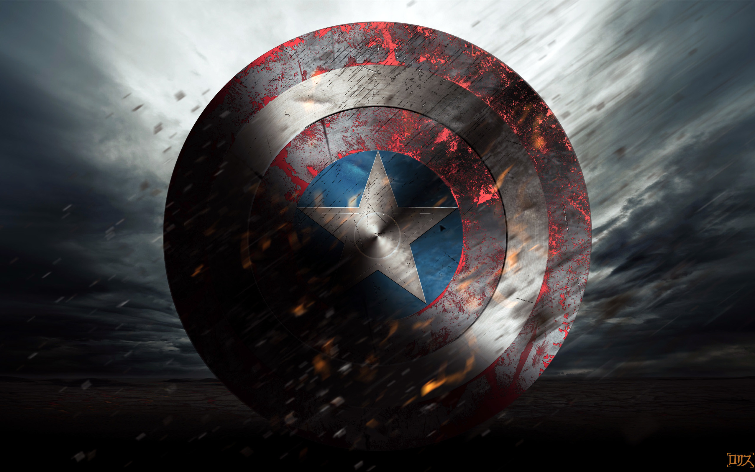 2560x1600 Captain America Shield Wallpaper