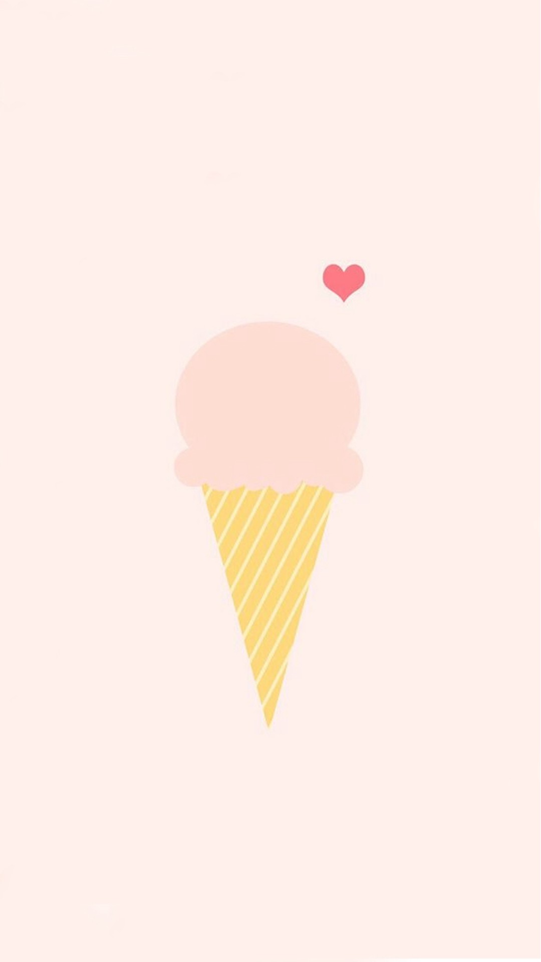 1080x1920 Ice Cream Love Pink Illustration #iPhone #6 #plus #wallpaper