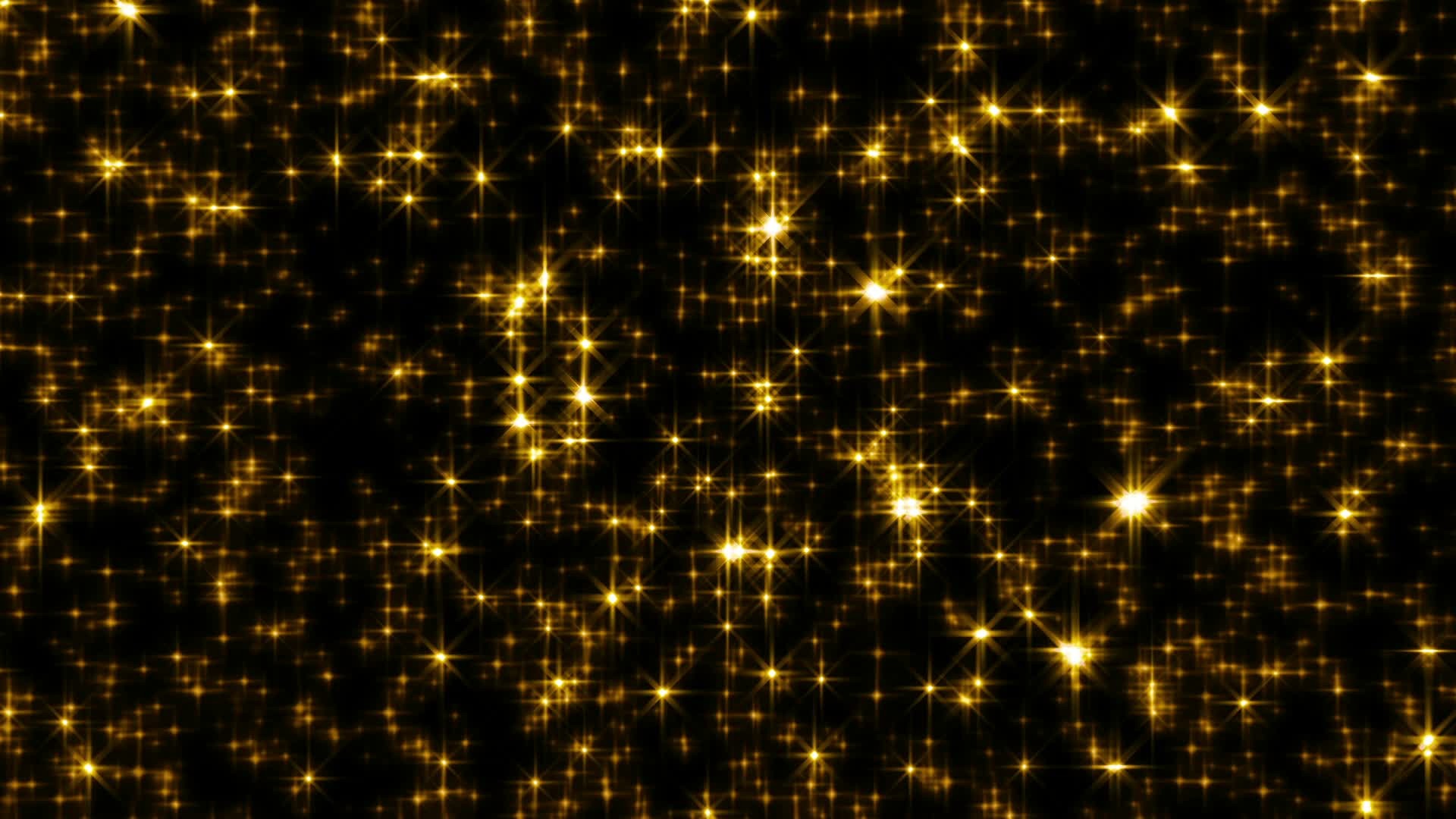 1920x1080 Golden Glitter Star Light Brighter Stars Loop Stock Video 12660111 .