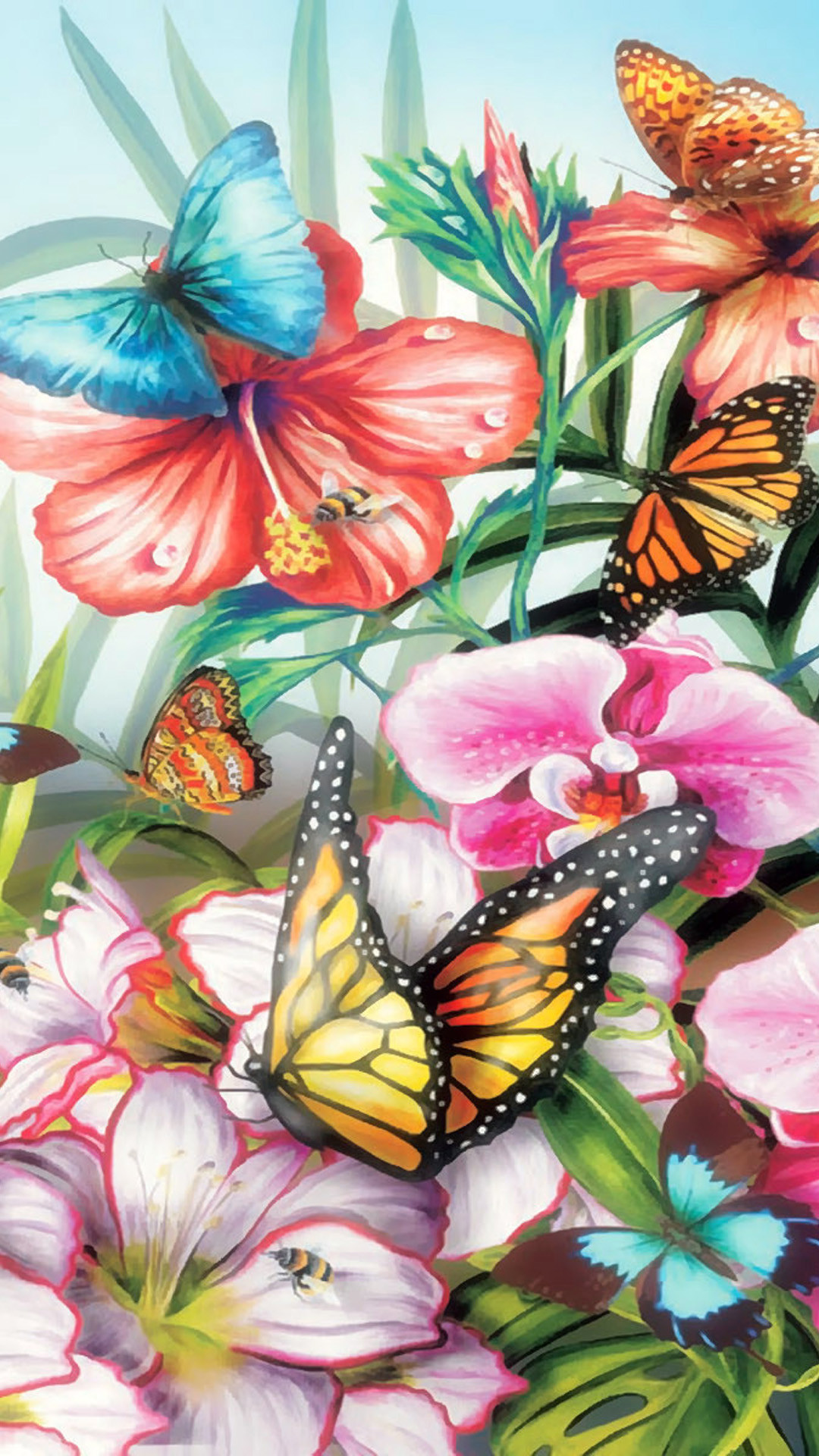 1080x1920 Color Butterflies iphone 6 plus Wallpaper, iPhone 6 Plus Wallpaper
