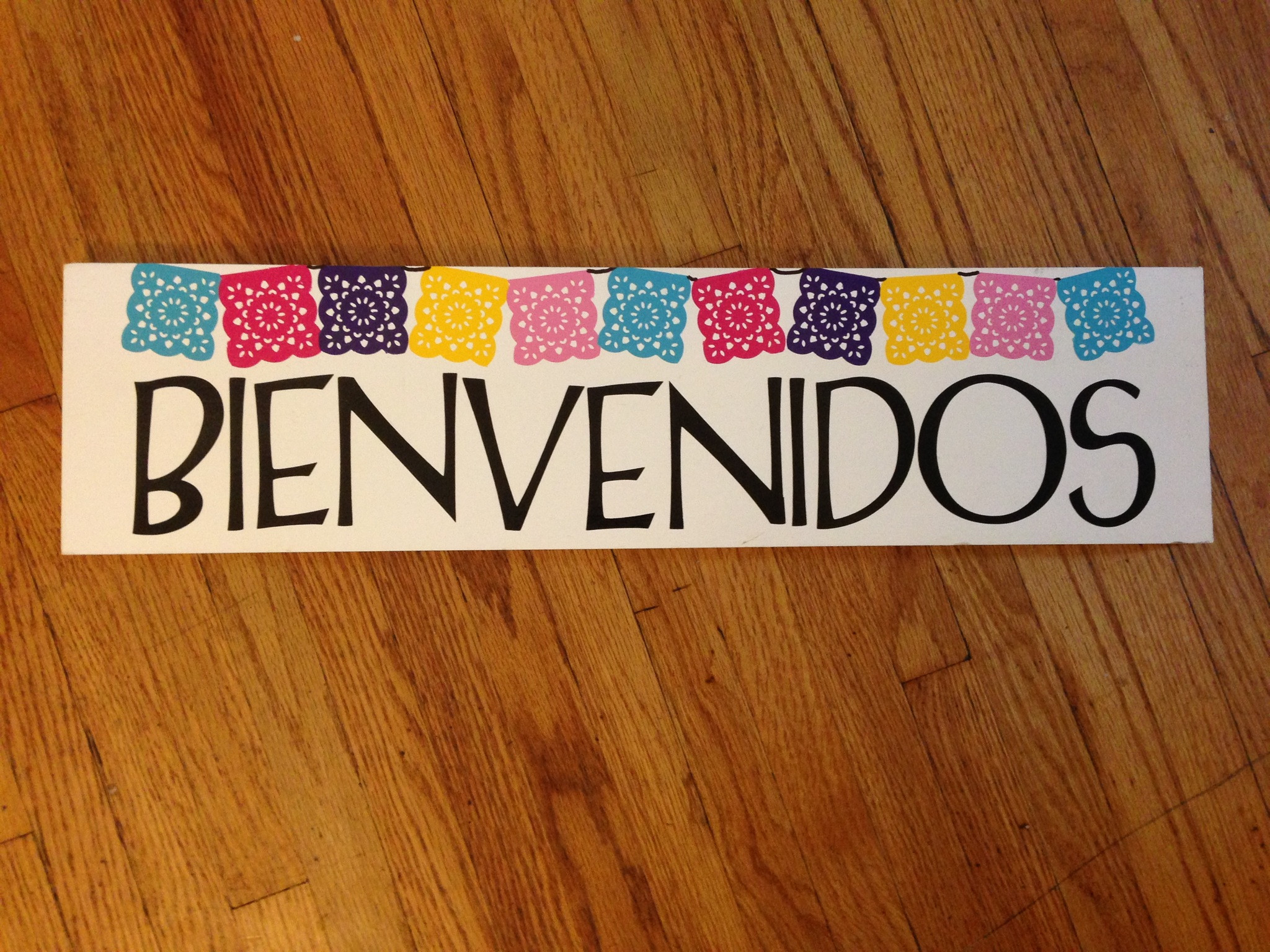 2048x1536 Welcome/bienvenidos papel picado sign. ConfettiMexican FiestaClassroom ...