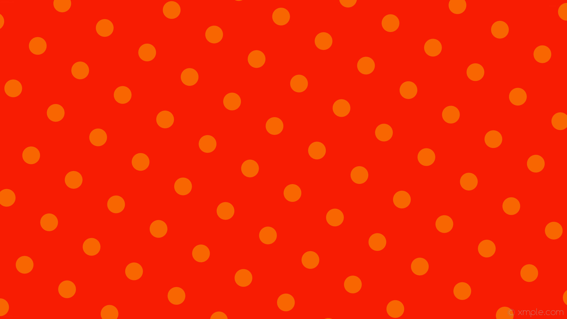 1920x1080 wallpaper orange polka dots spots red #f81c02 #f86602 150Â° 60px 166px