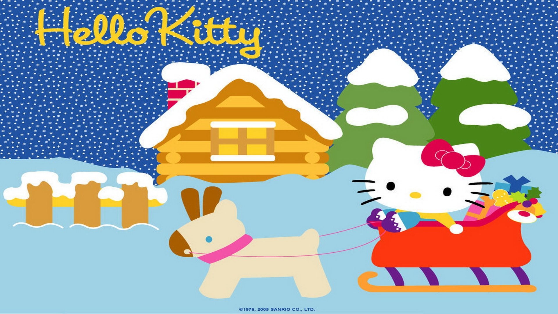 1920x1080 Hello Kitty Christmas Background 577092