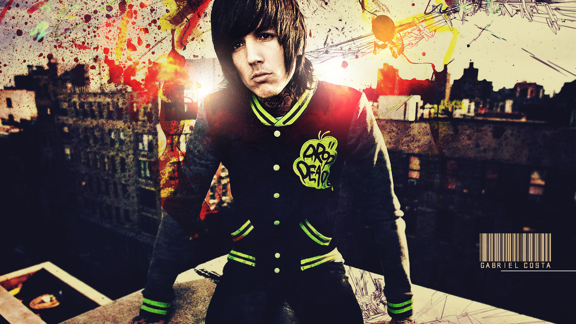 1920x1080 ... Oliver Sykes Wallpaper by Gc-Costa
