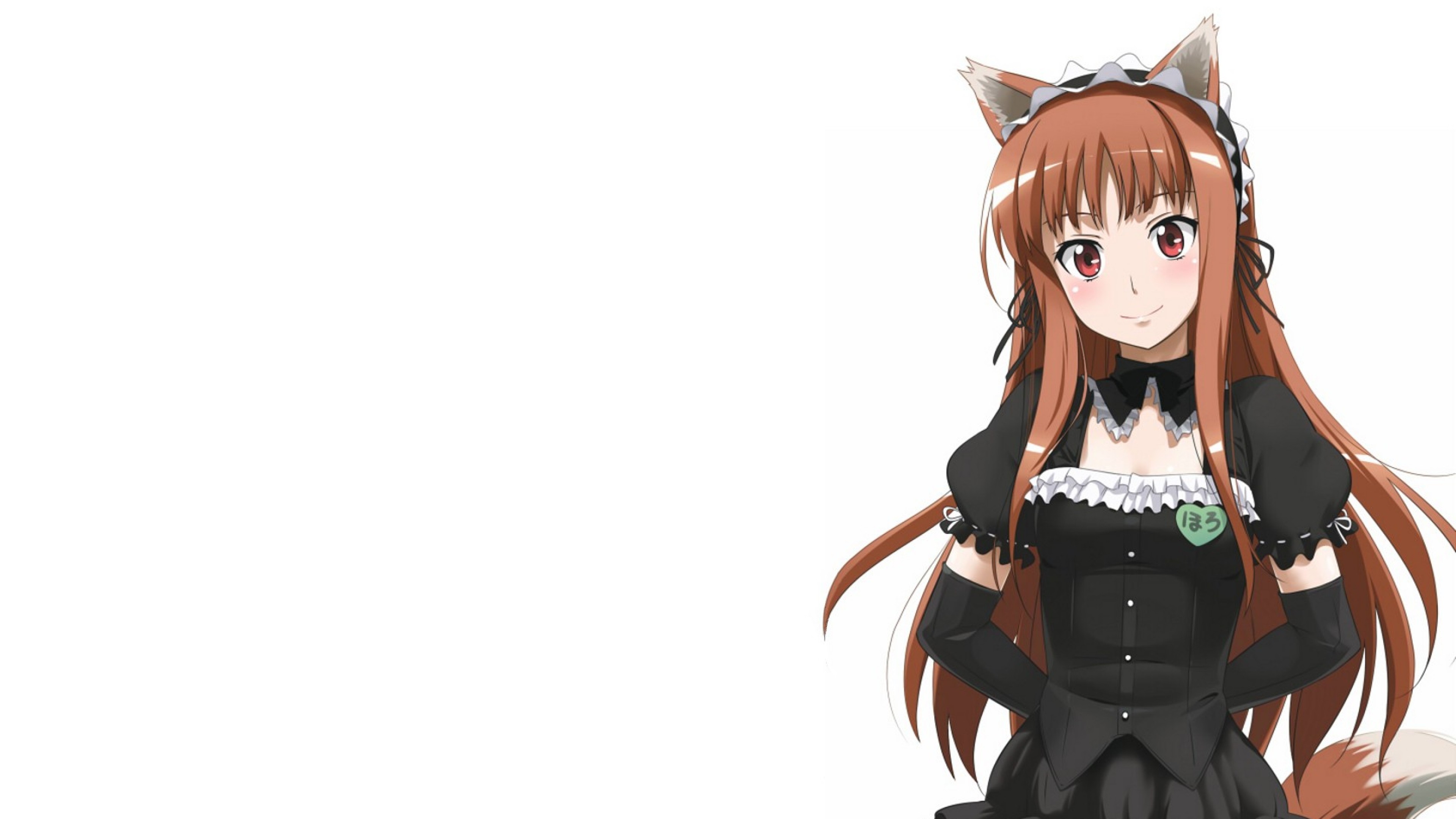 3840x2160  Wallpaper spice and wolf, girl, anime, dress, ears