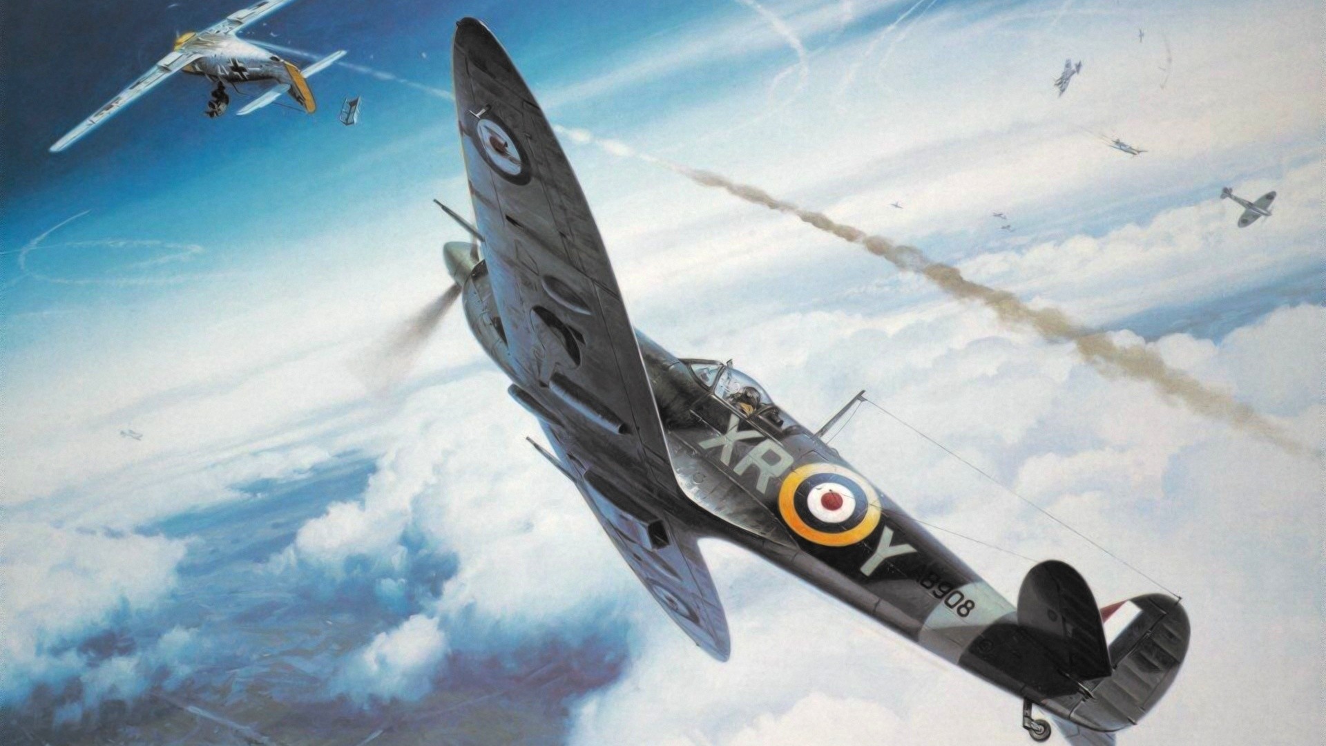1920x1080 Supermarine Spitfire Art