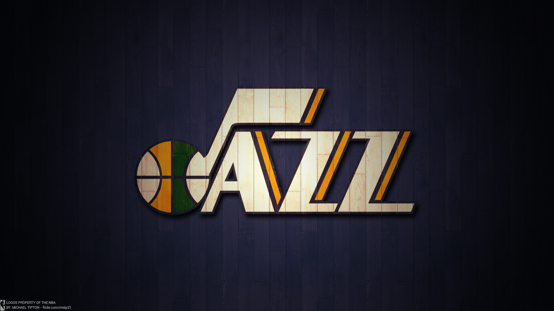 1920x1080 ... NBA 2017 Utah Jazz hardwood logo desktop wallpaper