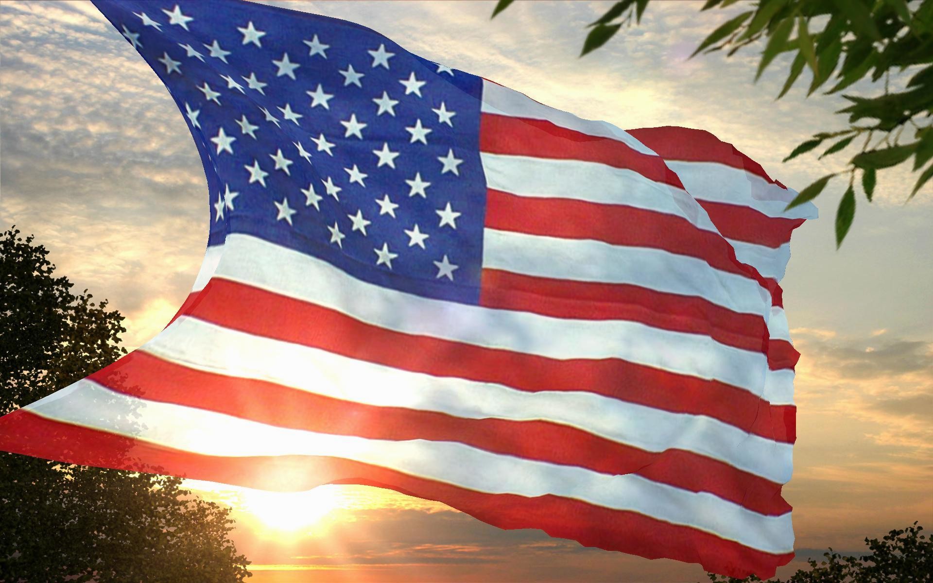 1920x1200 American-Flag-Sunshire-Images
