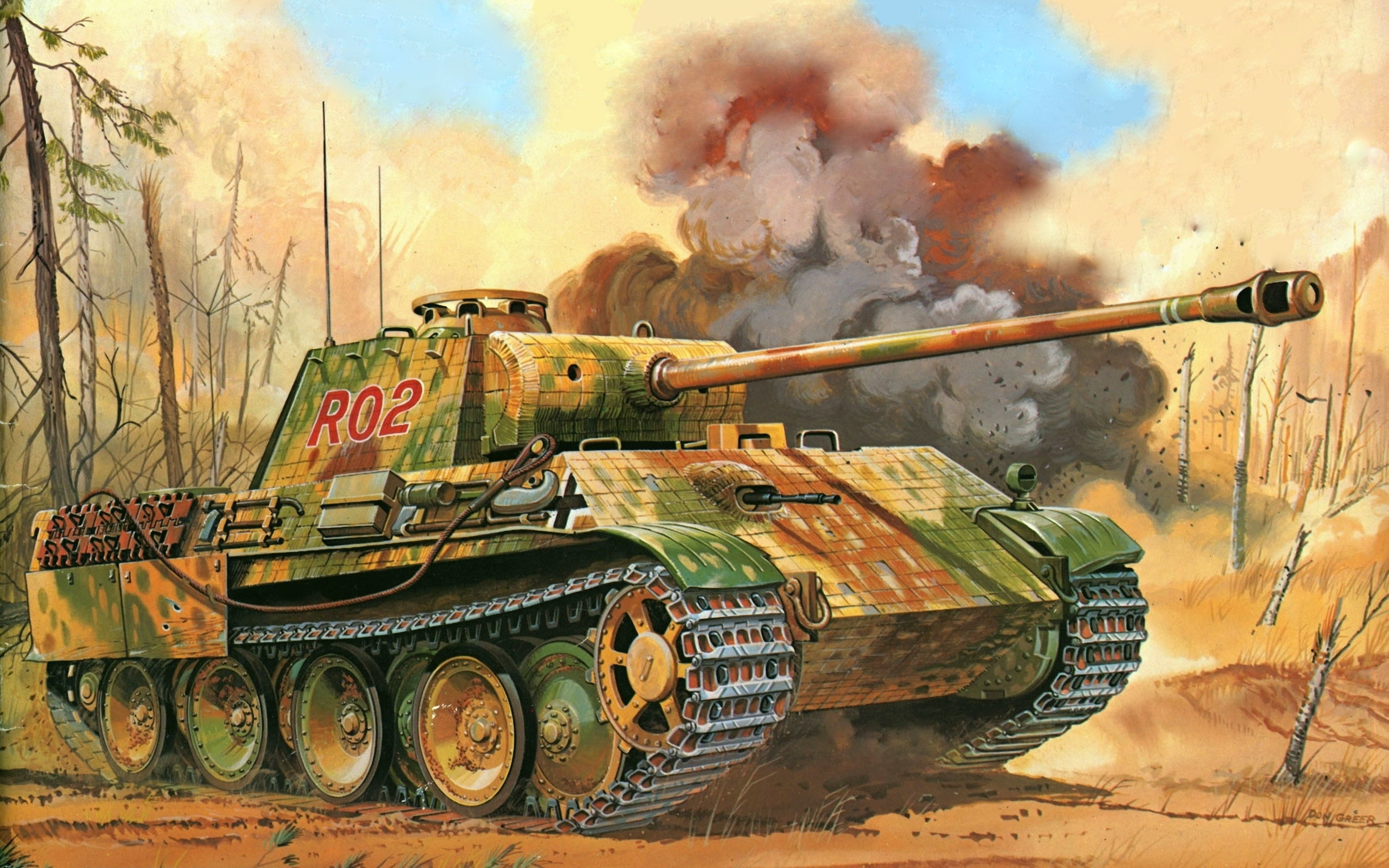 2560x1600 MilitÃ¤r - Panther Tank Wallpaper
