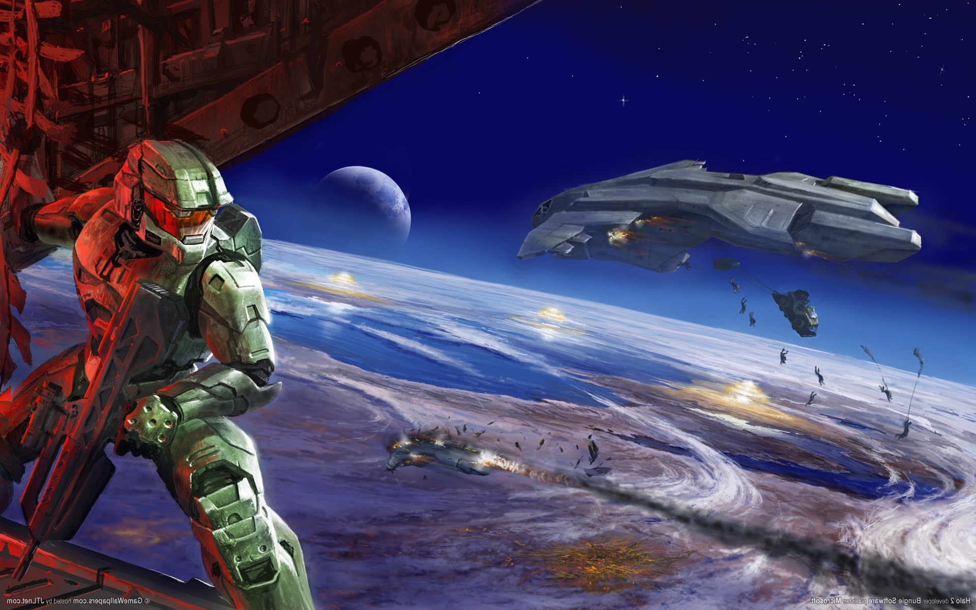 1920x1200 Halo, Master Chief, Halo 2, Bungie, Video Games, Artwork, Halo 3 Wallpapers  HD / Desktop and Mobile Backgrounds