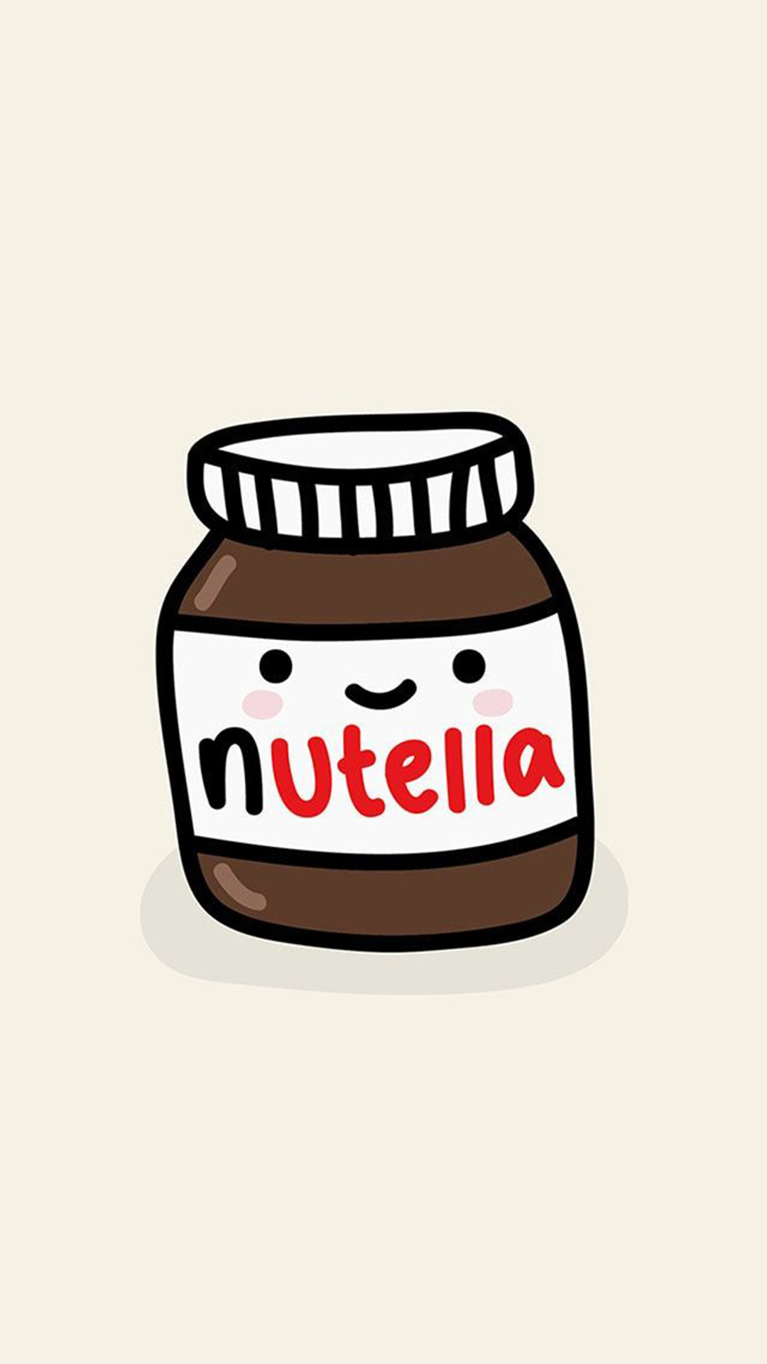 1080x1920 Cute Nutella Jar Illustration Android Wallpaper ...