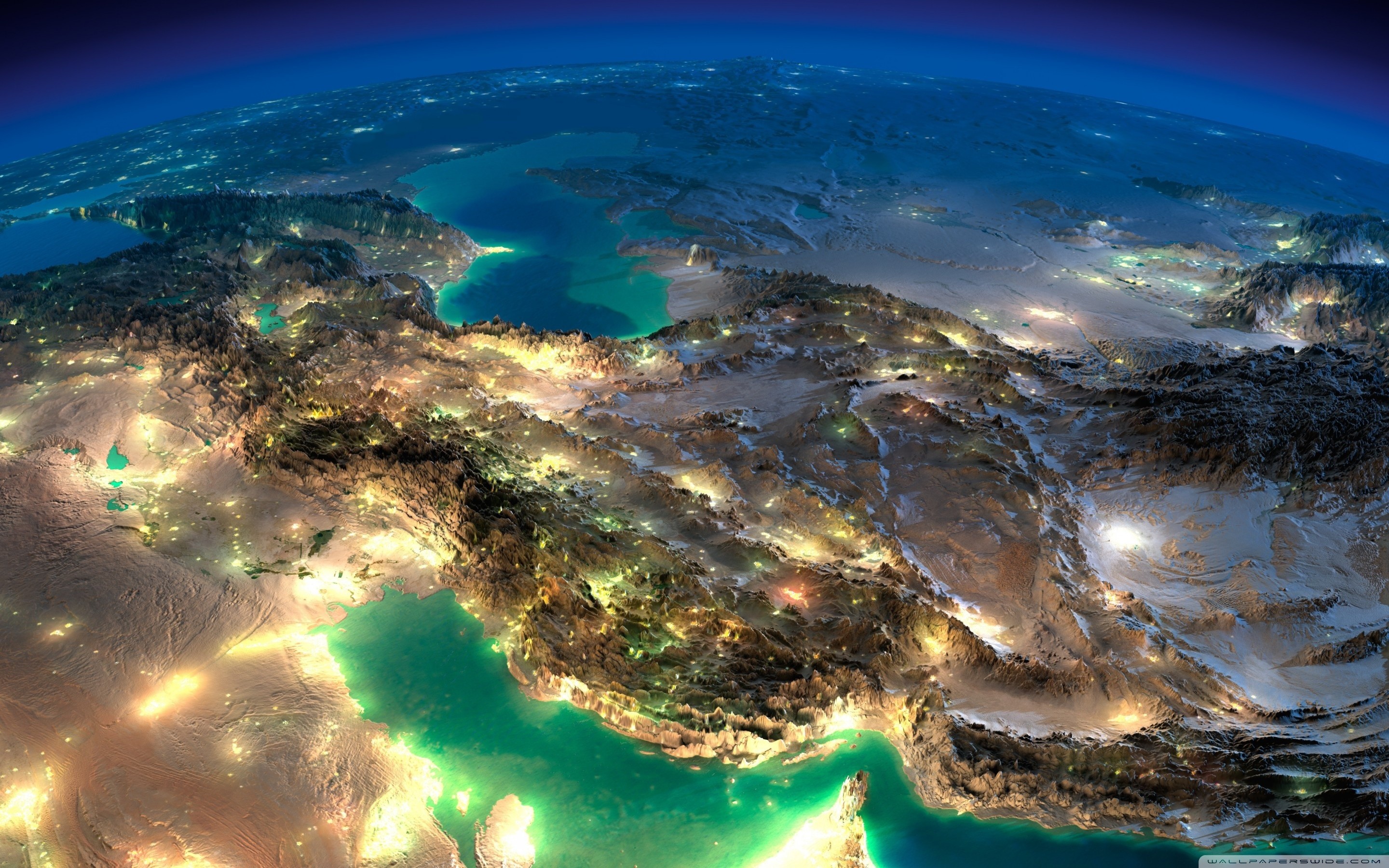 2880x1800 Very Nice Satellite Images Of Iran HD Wide Wallpaper for Widescreen