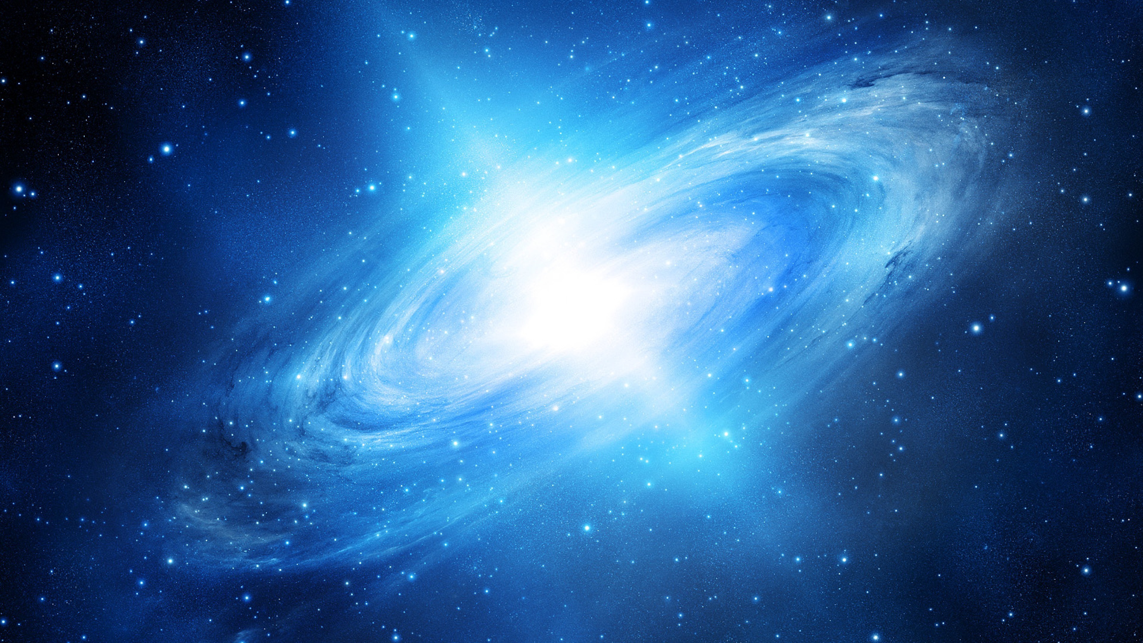 3840x2160 An amazing blue galaxy wallpaper - 4K UHDTV