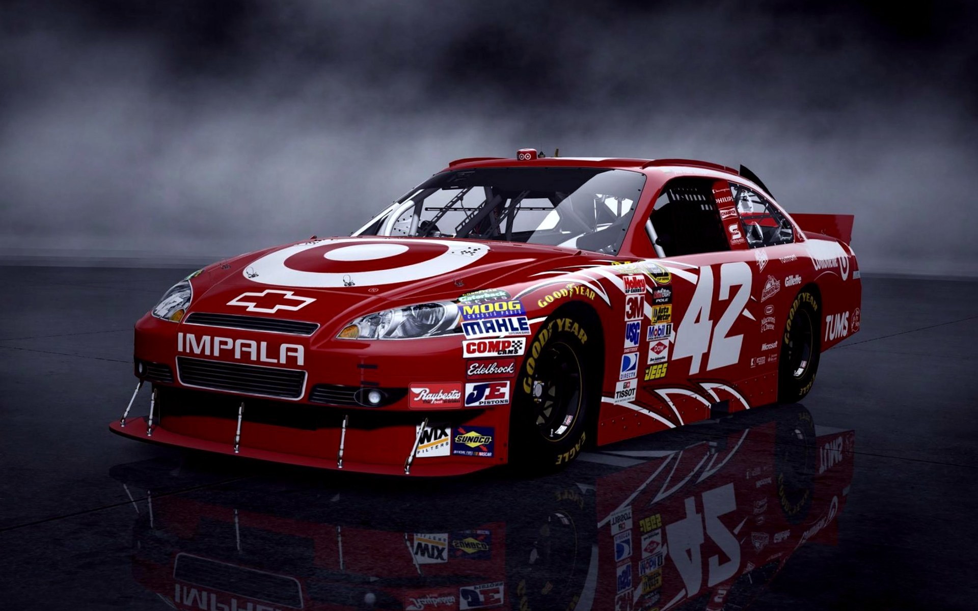 1920x1200 Red Car Chevrolet Nascar Wallpapers Hd Desktop And