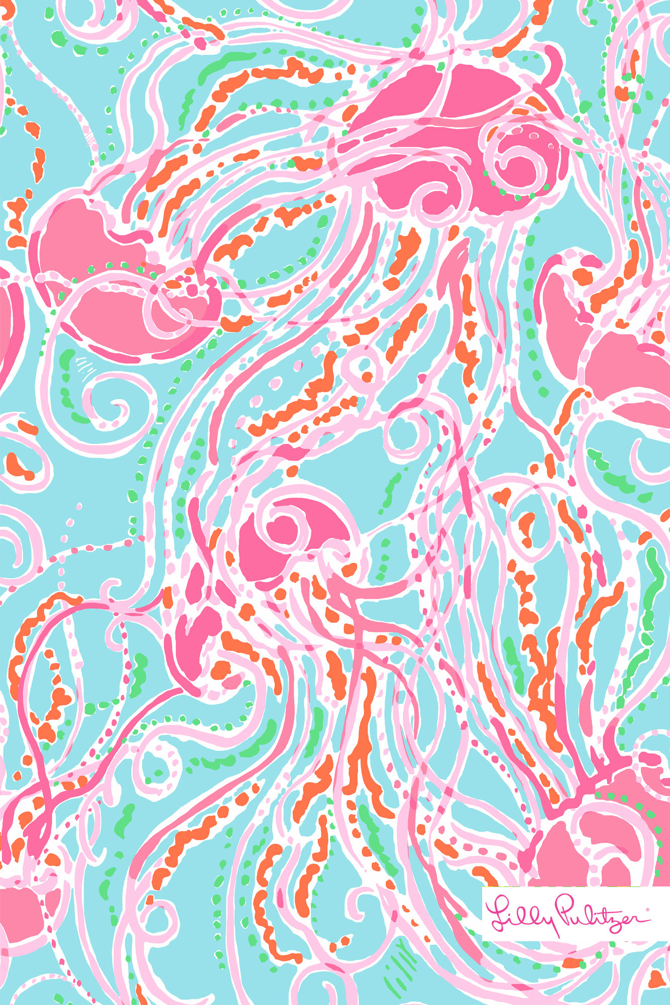 1334x2001 Lilly-Pulitzer-Summer-Jellies-Be-Jammin-iphone-wallpaper-