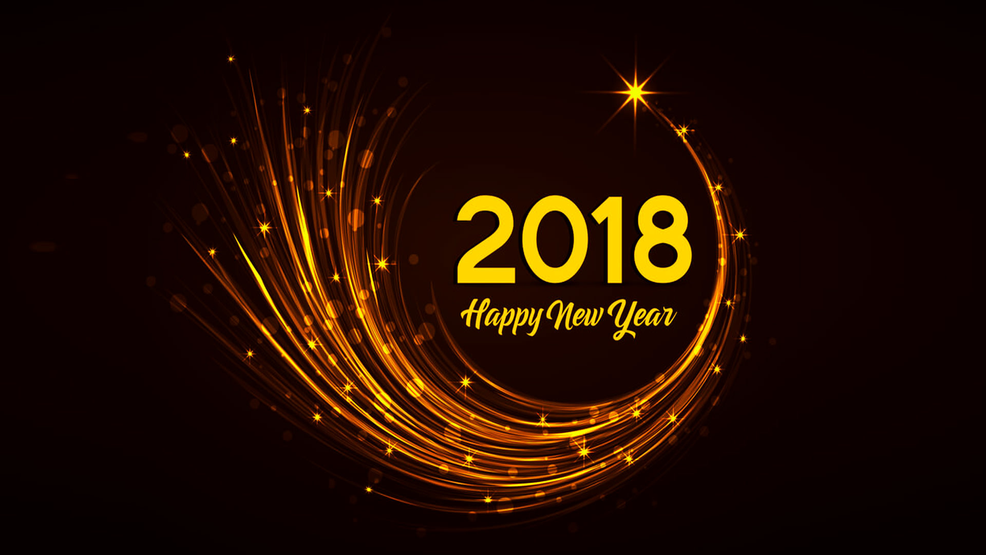 1920x1080 Beautiful Happy New Year 2018 Wallpaper