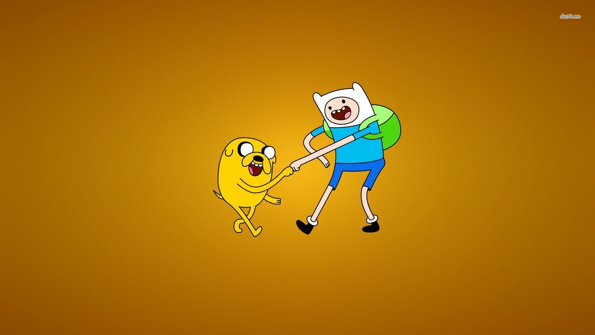 1920x1080 Adventure Time - Jake and Finn fist bumping wallpaper - Cartoon .