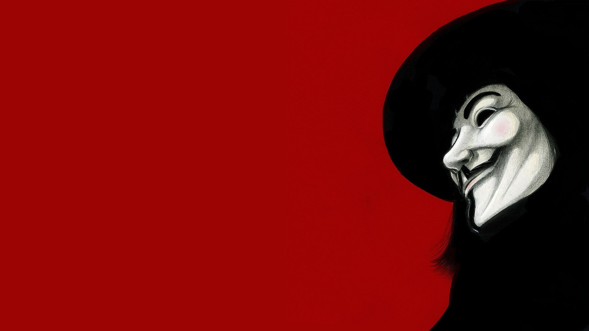 1920x1080 Movies Guy Fawkes V for Vendetta fan art red background wallpaper |   | 307595 | WallpaperUP