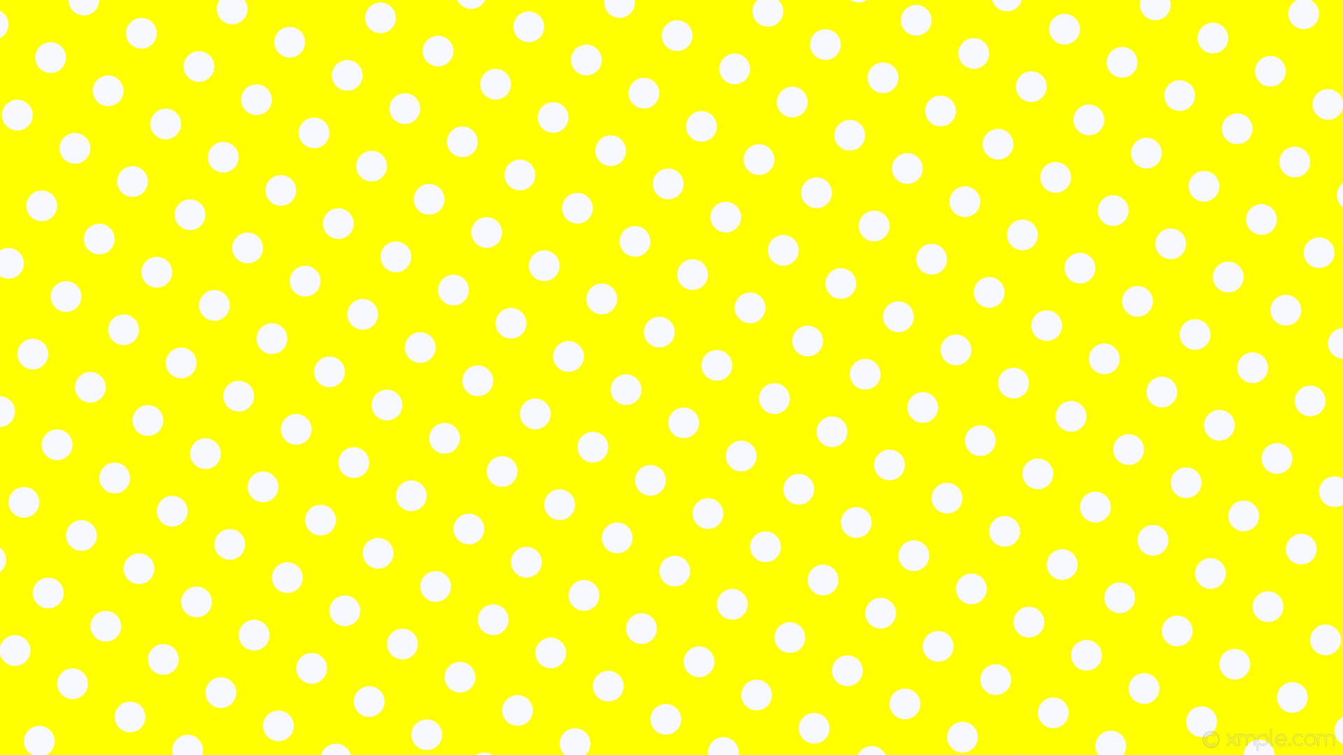 1920x1080 wallpaper yellow polka white spots dots ghost white #ffff00 #f8f8ff 330Â°  44px 95px