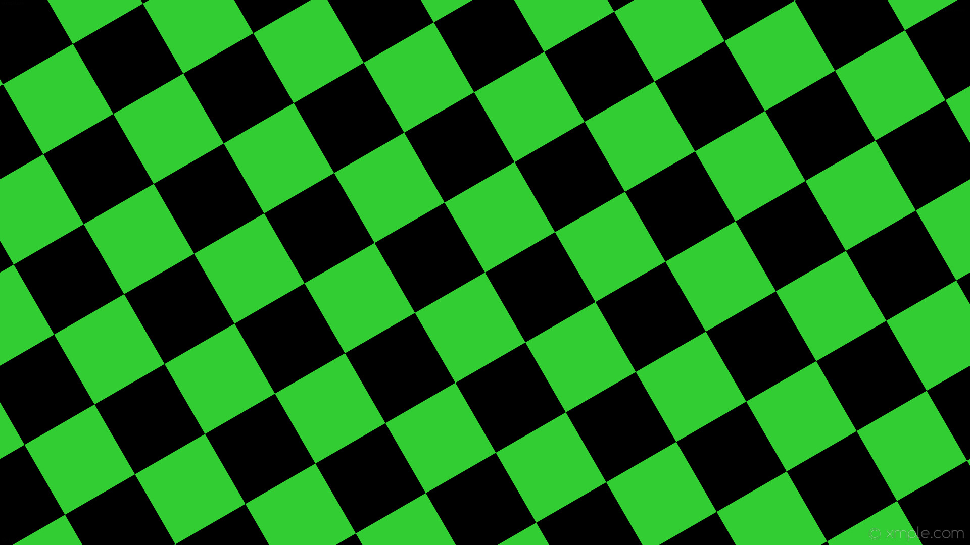1920x1080 wallpaper black green checkered squares lime green #000000 #32cd32 diagonal  30Â° 160px