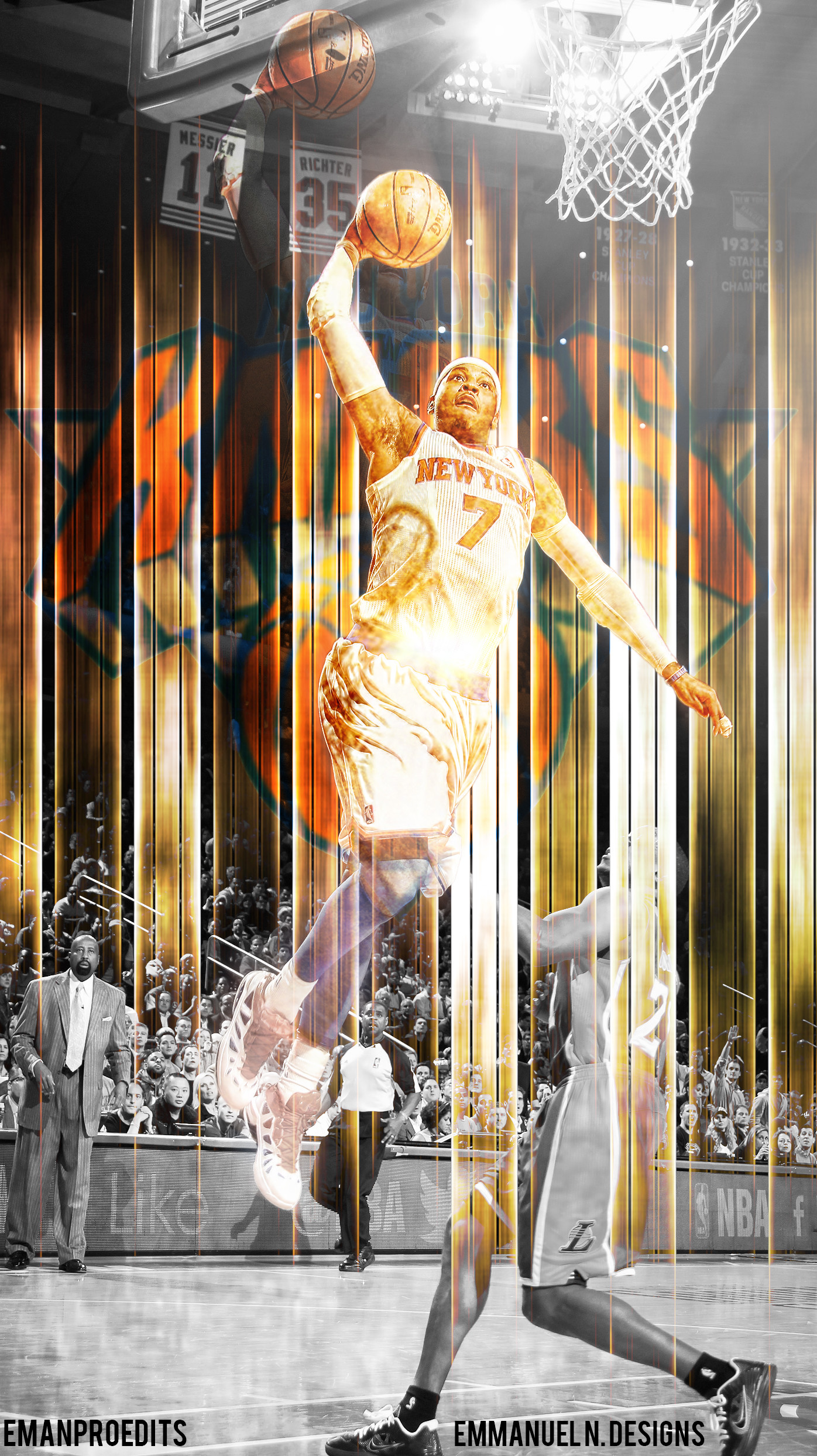 1396x2487 Carmelo Anthony iPhone 5 Wallpaper by emanproedits 