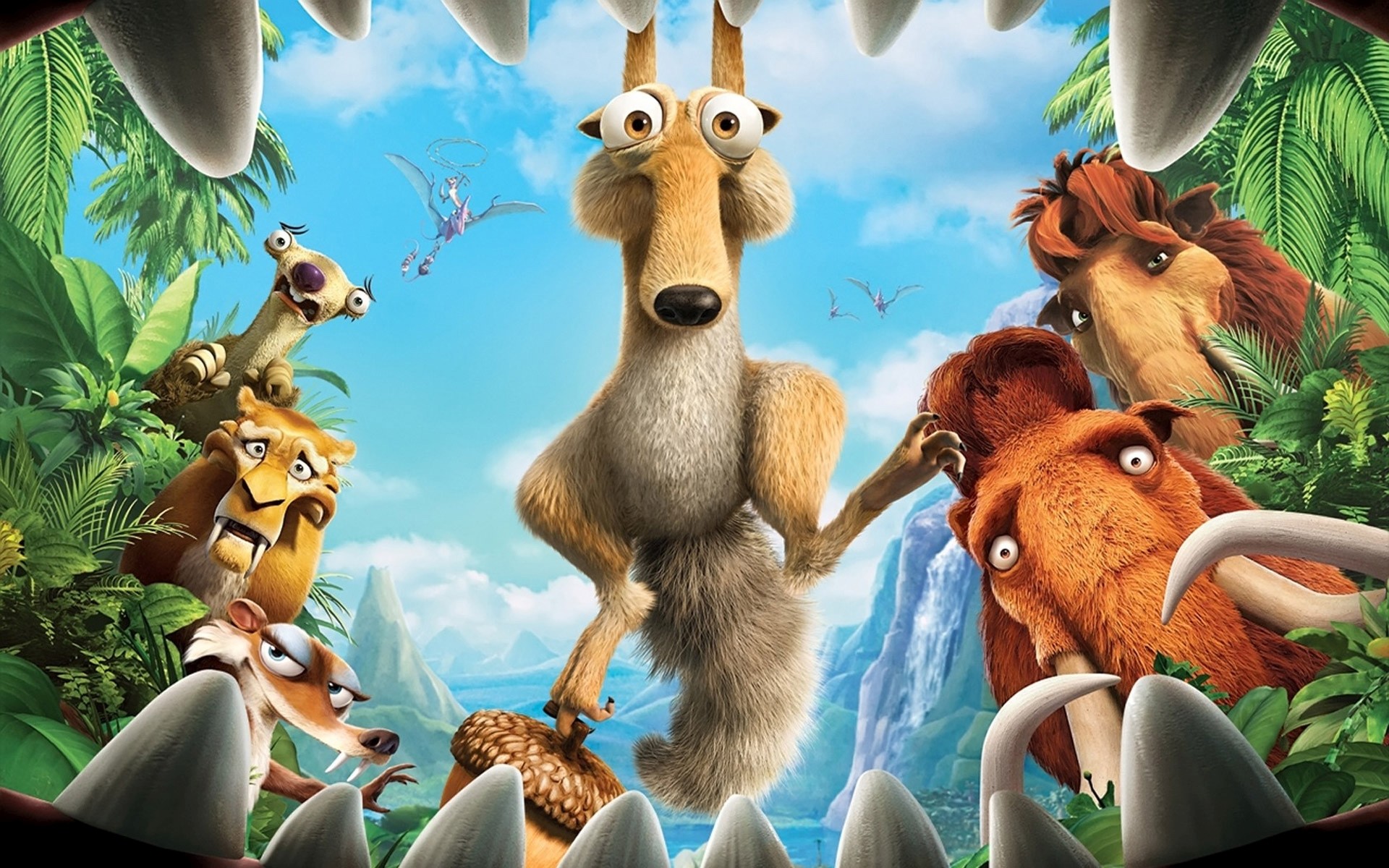 1920x1200 Ice Age: Dawn of the Dinosaurs Movie Wallpapers .