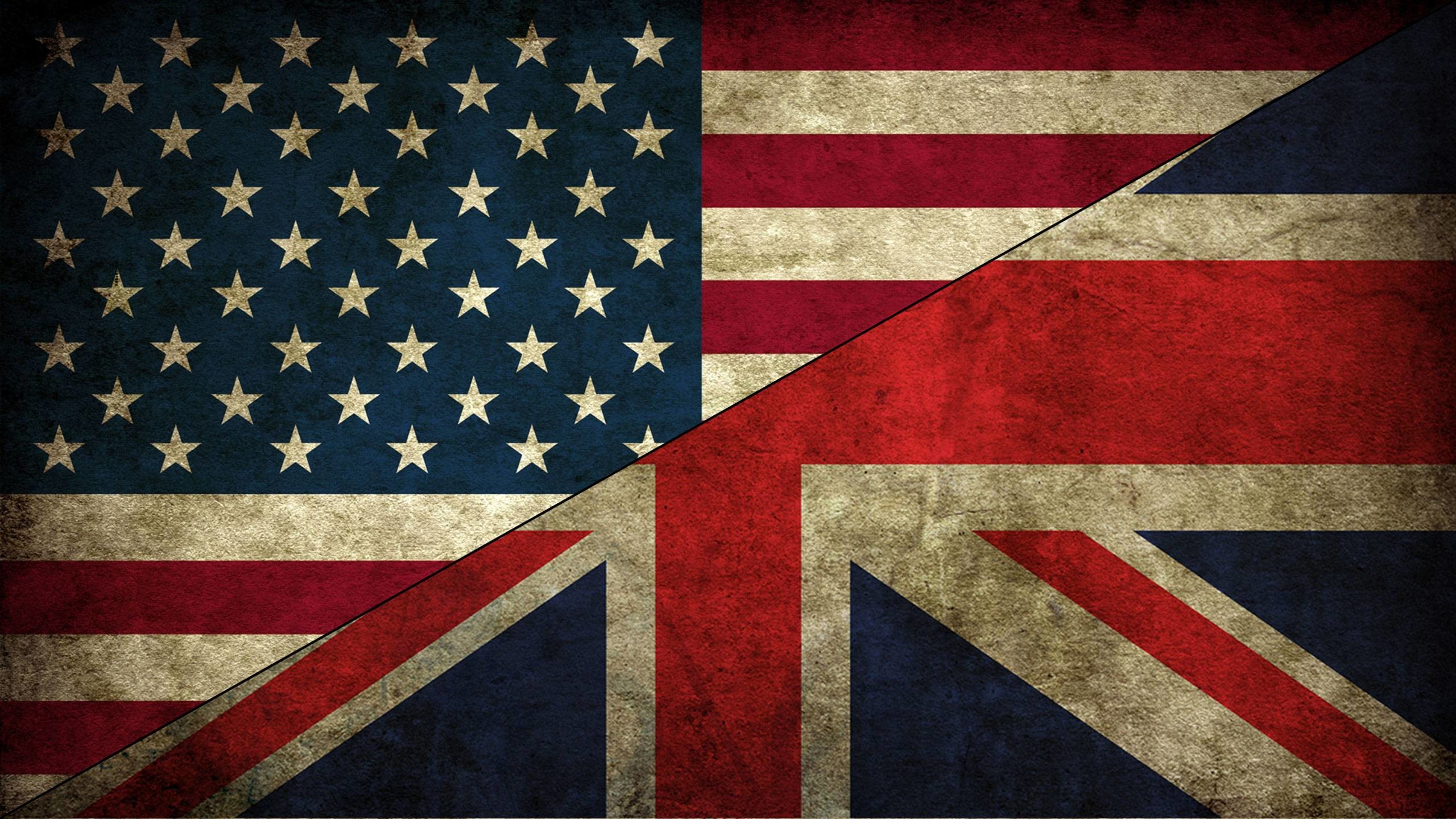 2560x1440 [OC] Half American, half UK flag.