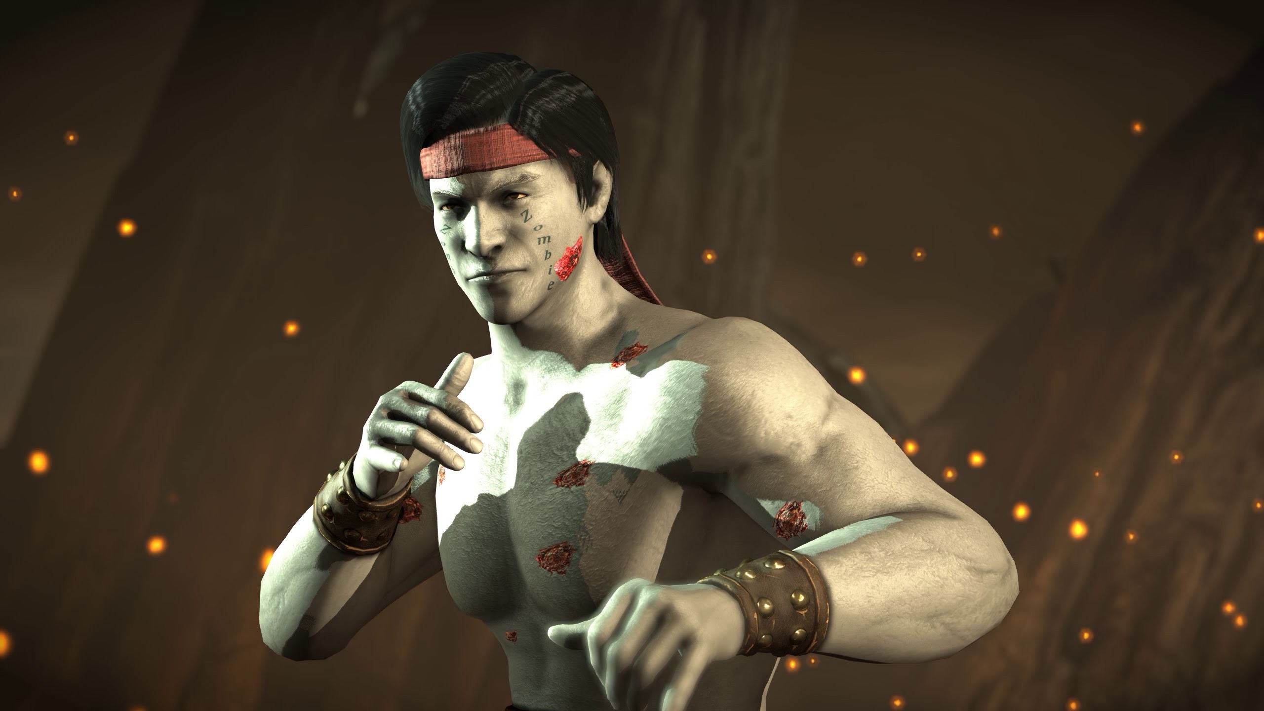 2560x1440 Mortal Kombat X PC Mod - Zombie Liu Kang Costume Intro Gameplay F...