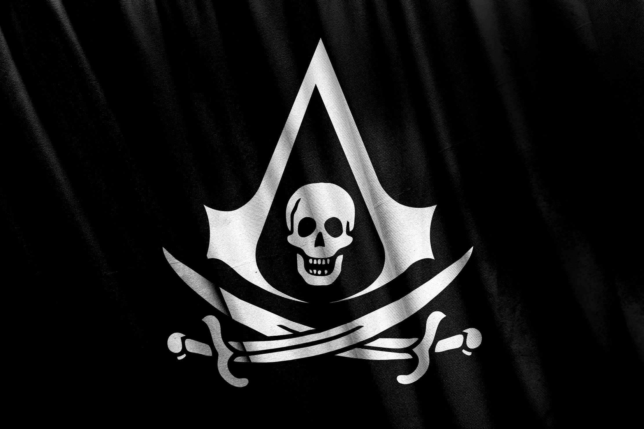 2222x1481 Wallpapers Assassin's Creed Assassin's Creed 4 Black Flag Sabre Skulls  Pirates Logo Emblem Flag Games 