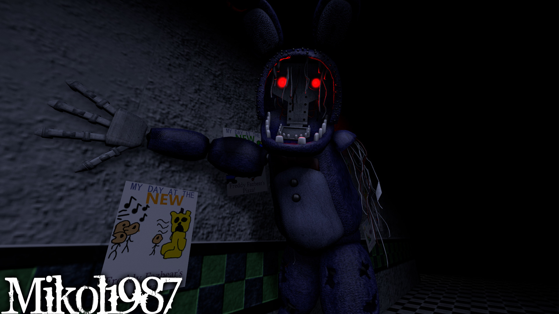1920x1080 ... FNaF SFM: Withered Bonnie by Flamincactus by Mikol1987