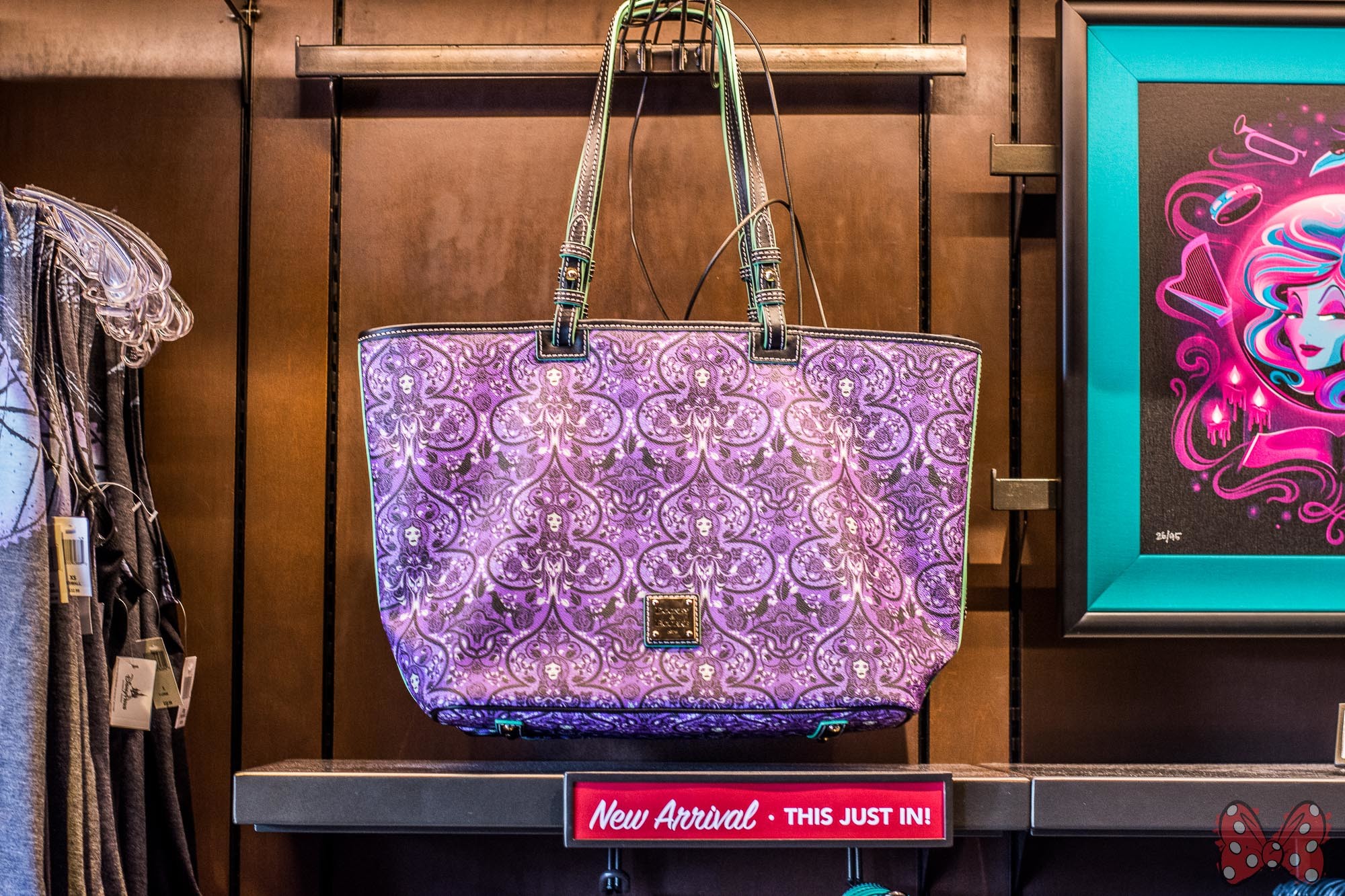 2000x1333 Next to the Madame Leota handbags, you will find the Haunted Mansion  Wallpaper handbags and matching Haunted Mansion Wallpaper Tank ($36.99).