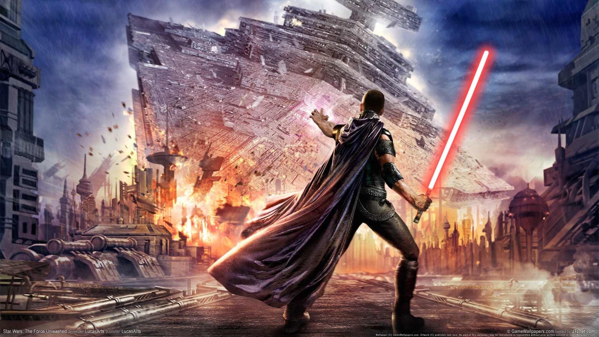 1920x1080  Wallpaper star wars, the force unleashed, lightsaber