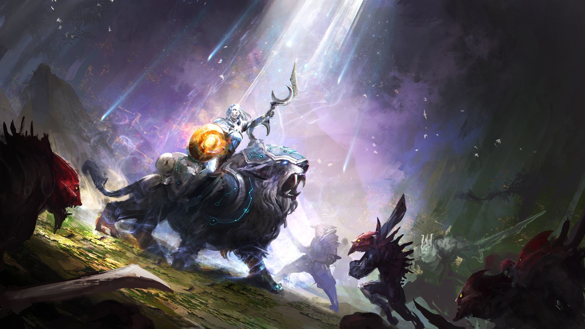 1920x1080 Game Dota 2 Luna Moon Rider Game Dota 2 Luna Moon Rider is an HD desktop  wallpaper posted in our free image collection of gaming wallpapers.
