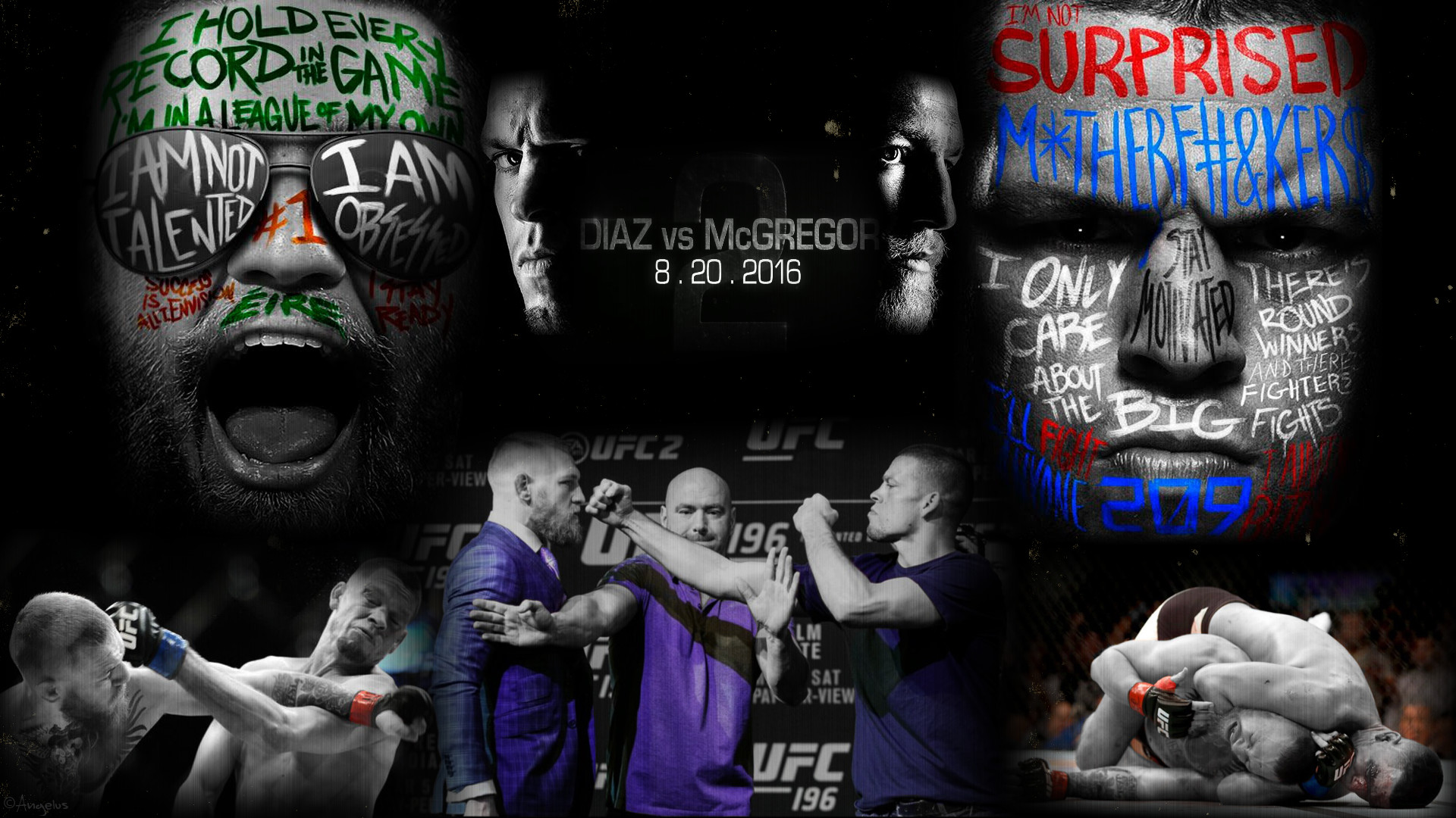 1920x1080 UFC 202 - Conor Mcgregor vs Nate Diaz Wallpaper