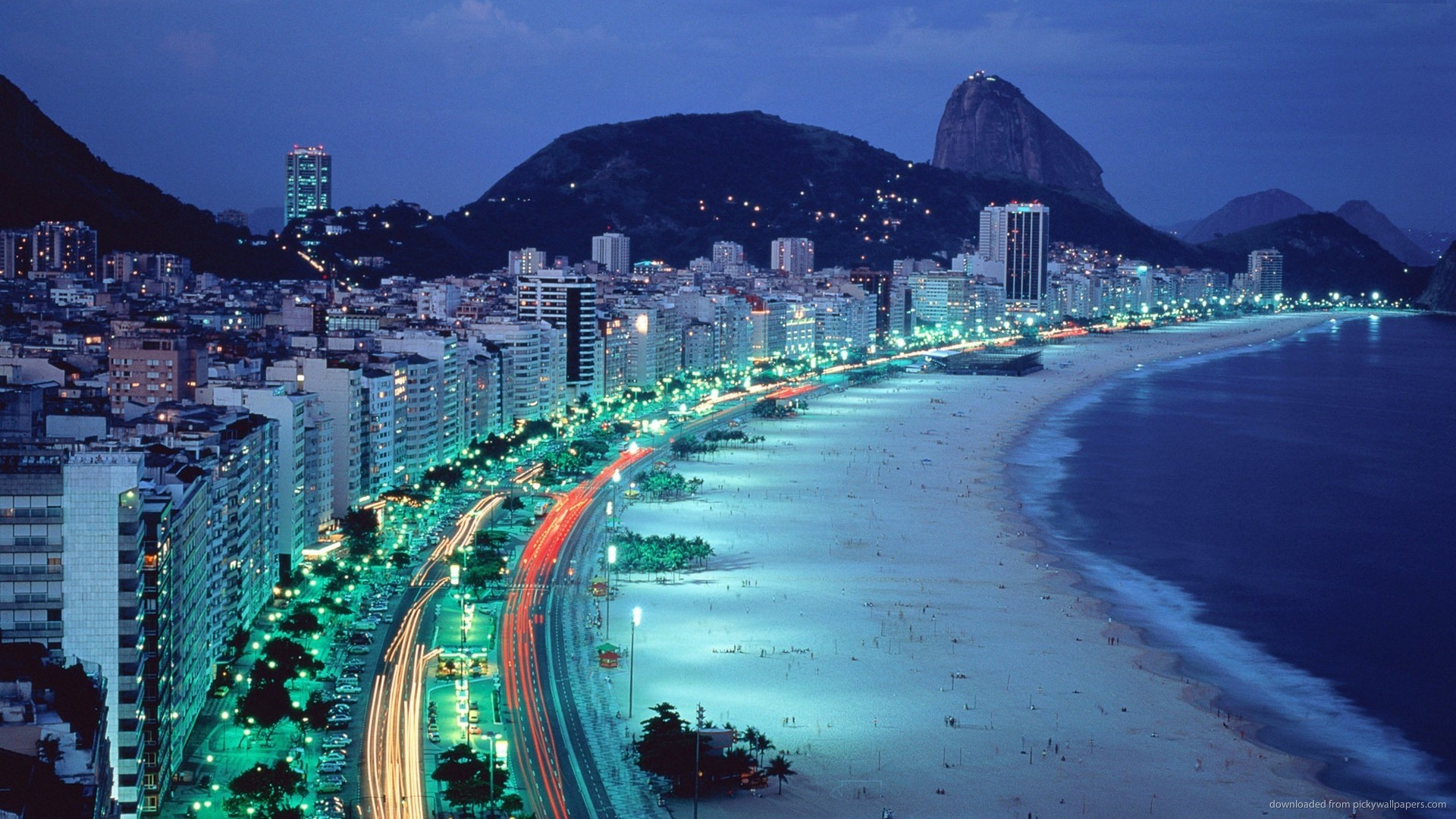1920x1080 Brazilian Beach By The Night picture