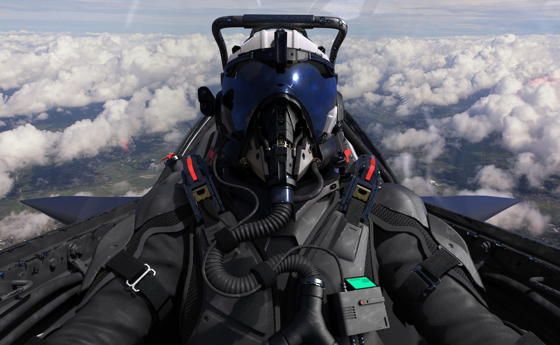 Fighter Pilot Helmet Art.