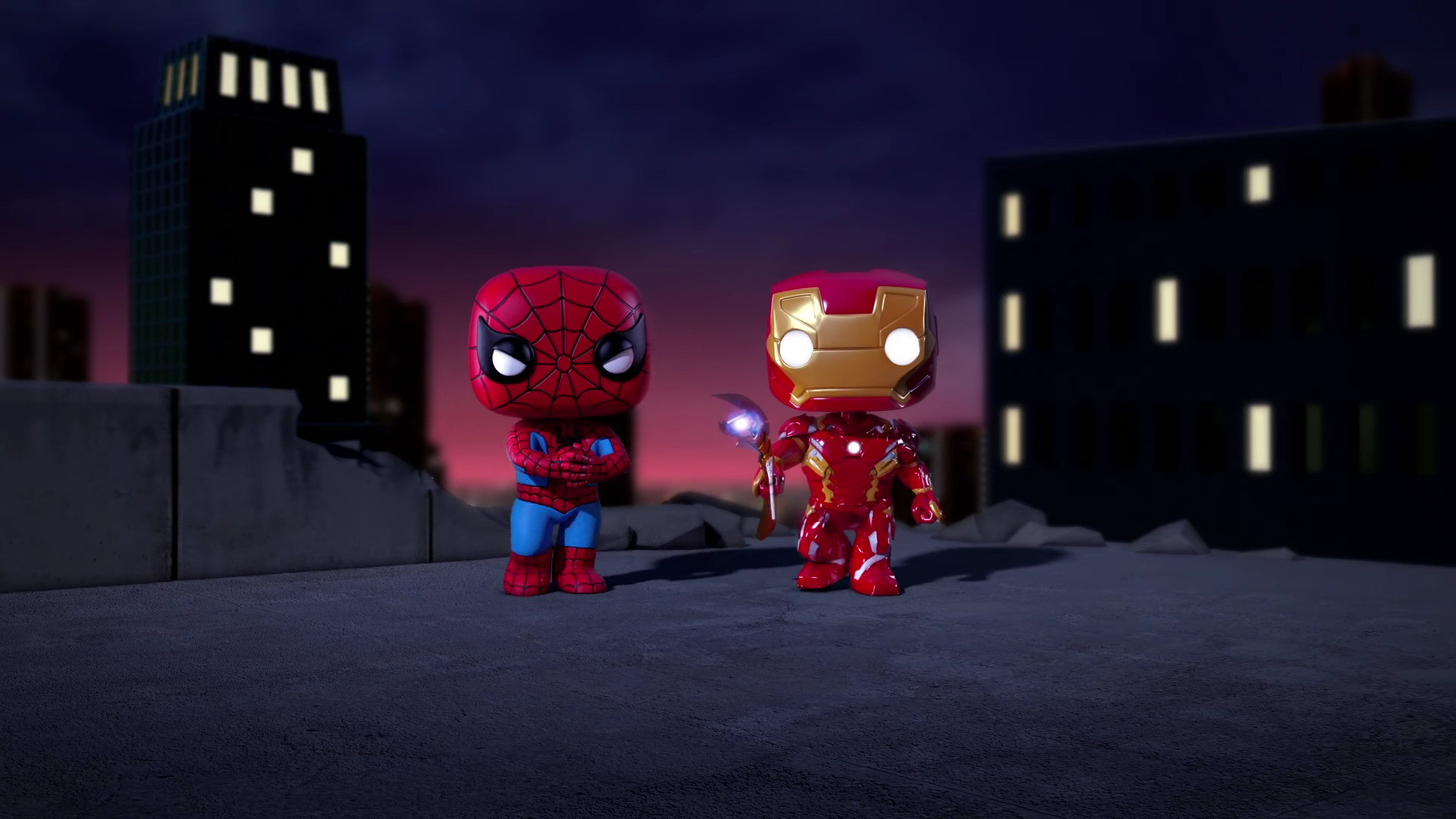1920x1080 Iron Man And Spiderman Spellbound Animated Movie