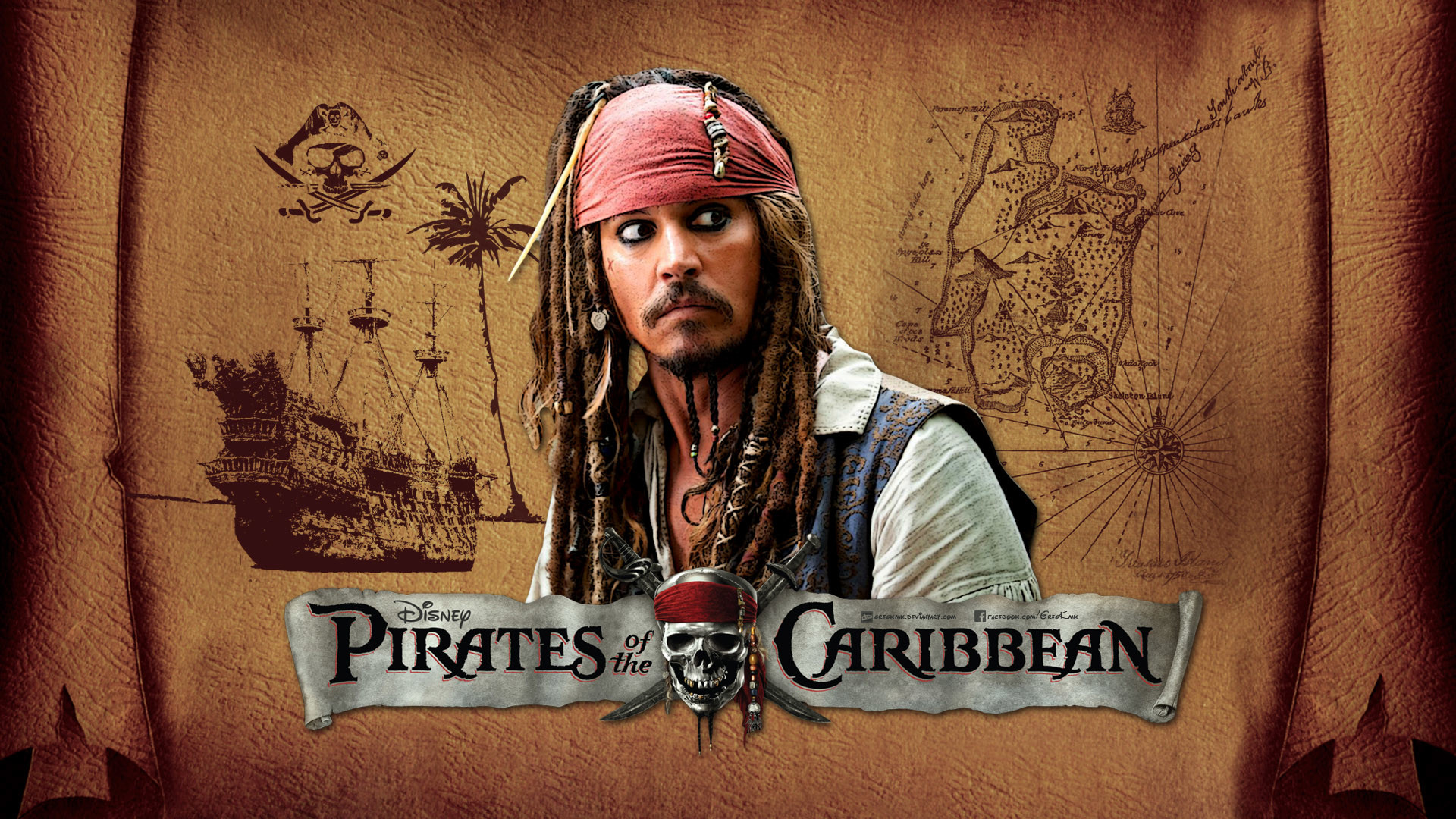 1920x1080 ... Pirates of the Caribbean Wallpaper by GregKmk
