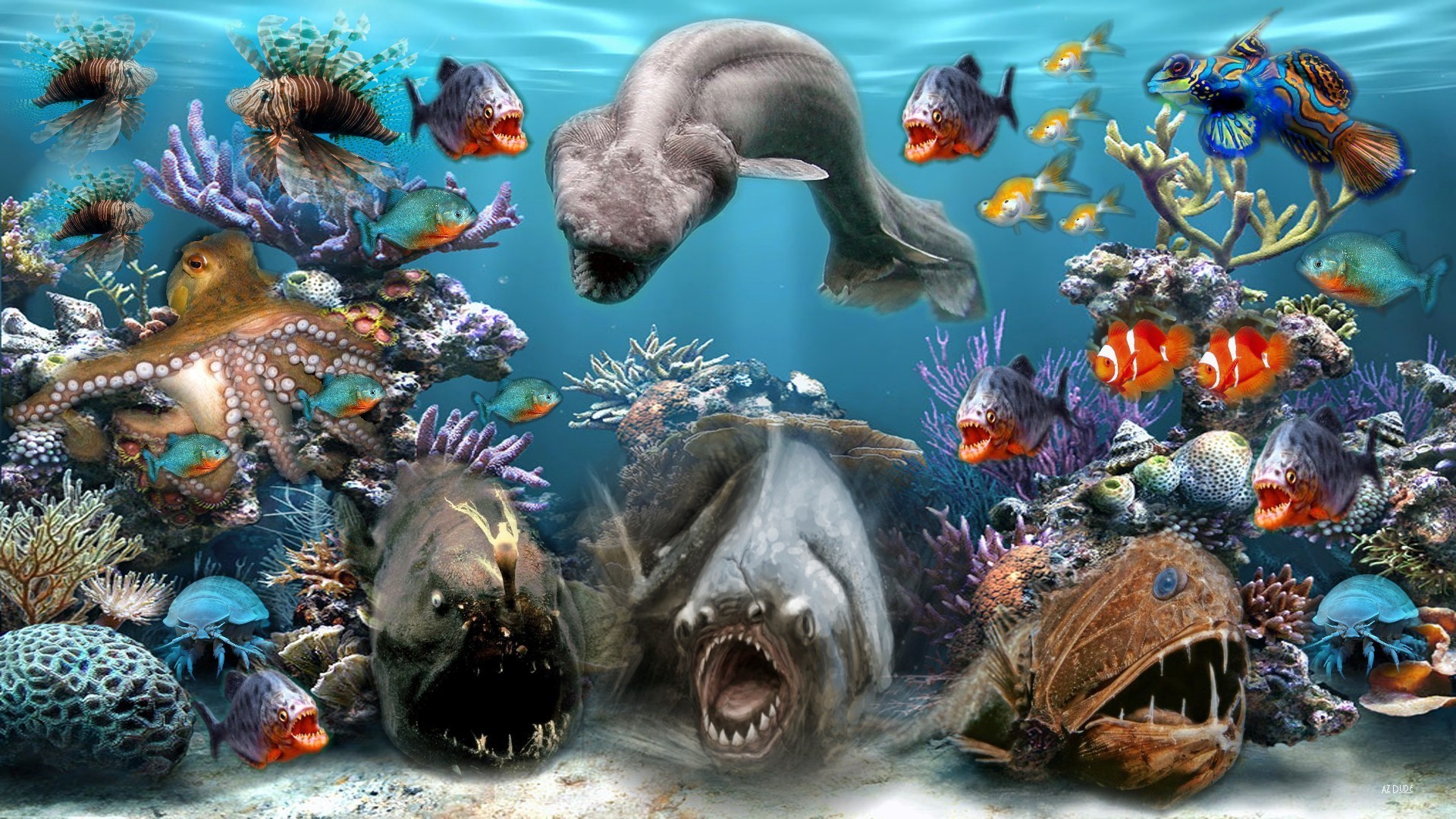1920x1080 You can download Sea Creature Hd Wallpapers here. Sea Creature Hd Wallpapers  In High Resolution