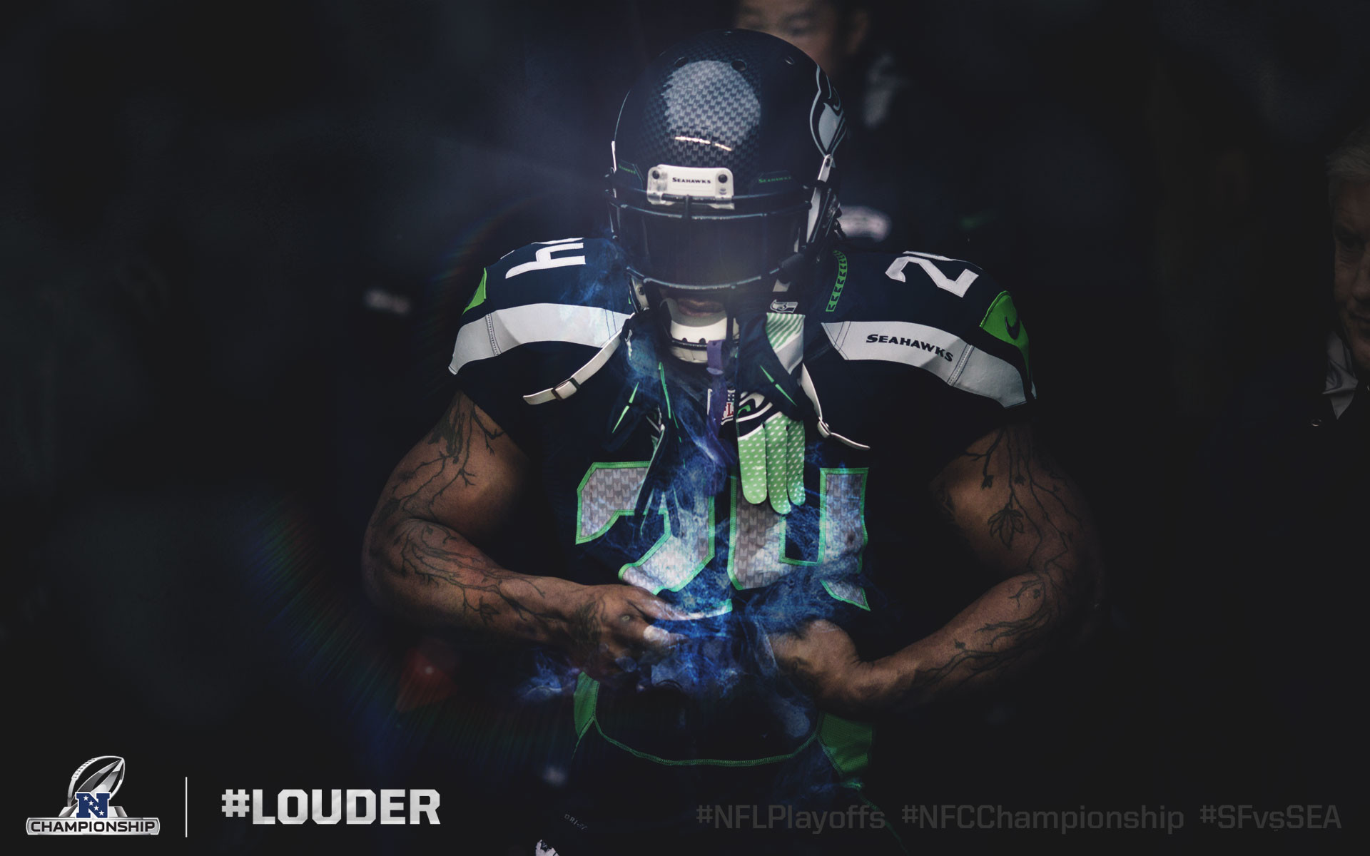 1920x1200 This is Marshawn Lynch and he motivates me to do better at everything and  to not pay attention to the little problems in life. Just lay back, mind  your own ...