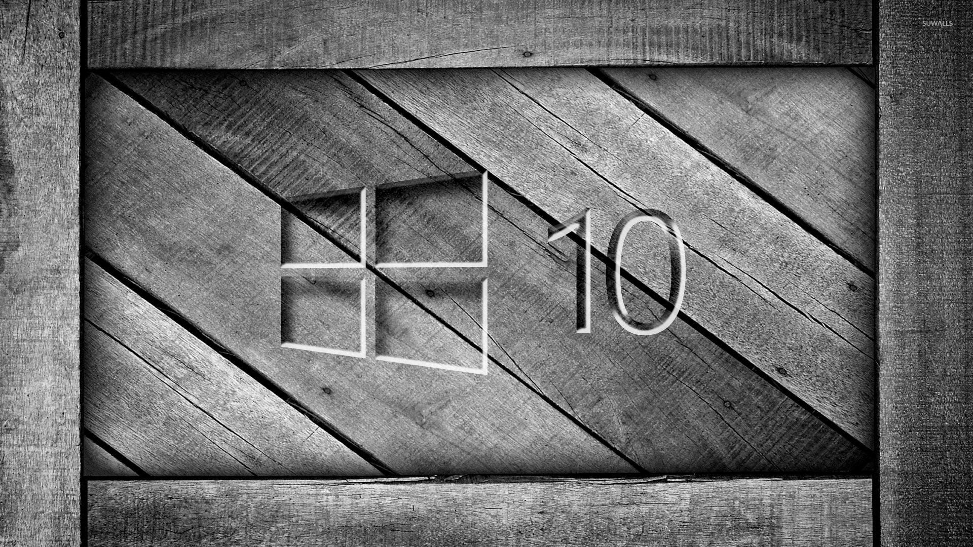 1920x1080 Windows 10 on a gray wooden crate [3] wallpaper  jpg