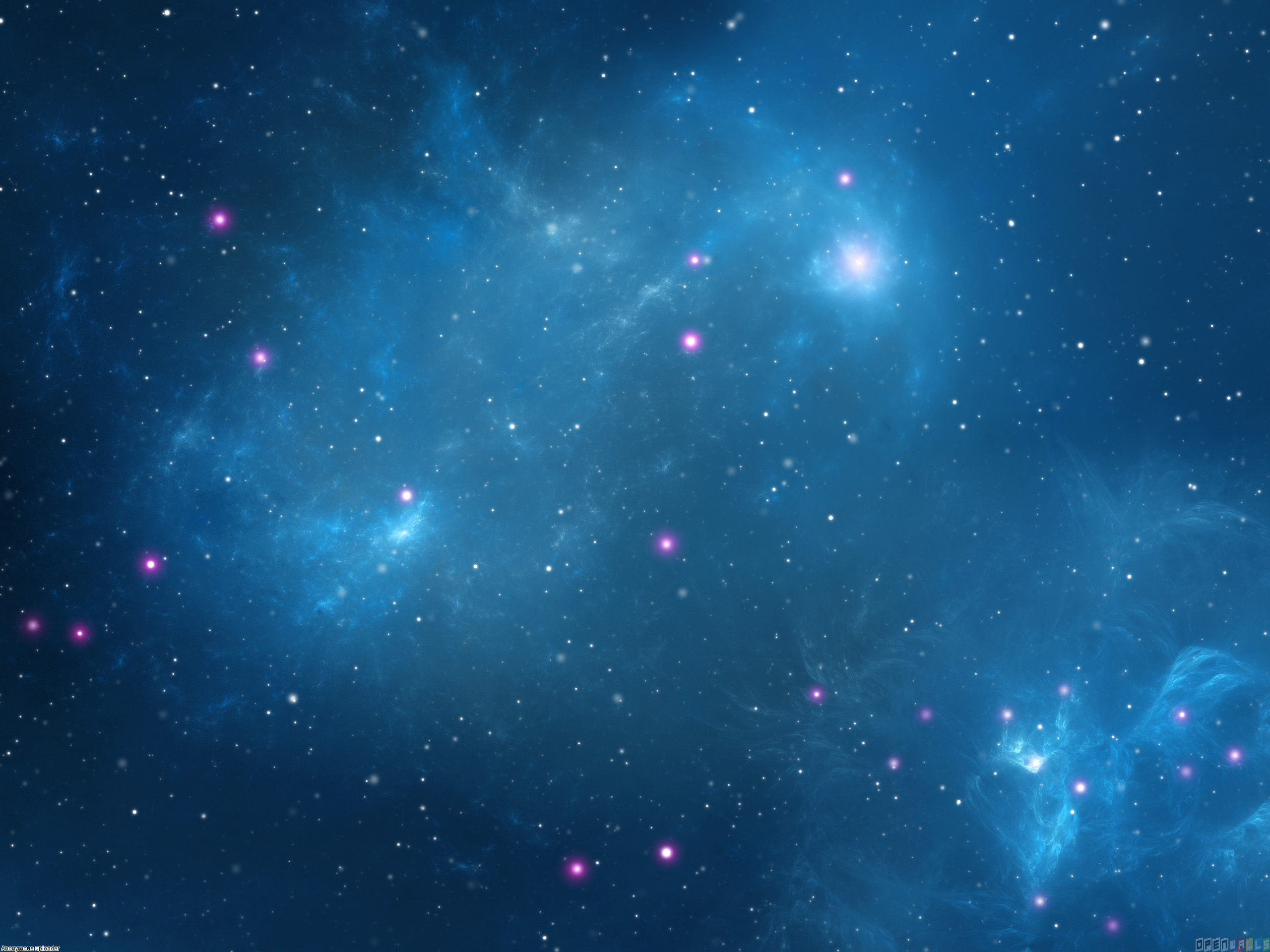 2560x1920 Space Stars Blue Wallpaper