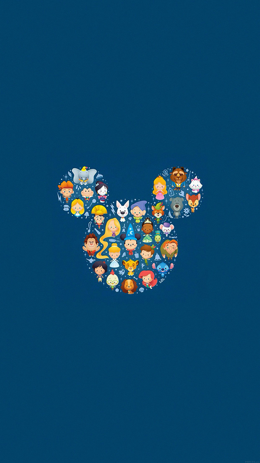 1080x1920 Disney Art Character Cute Illust iPhone 8 wallpaper