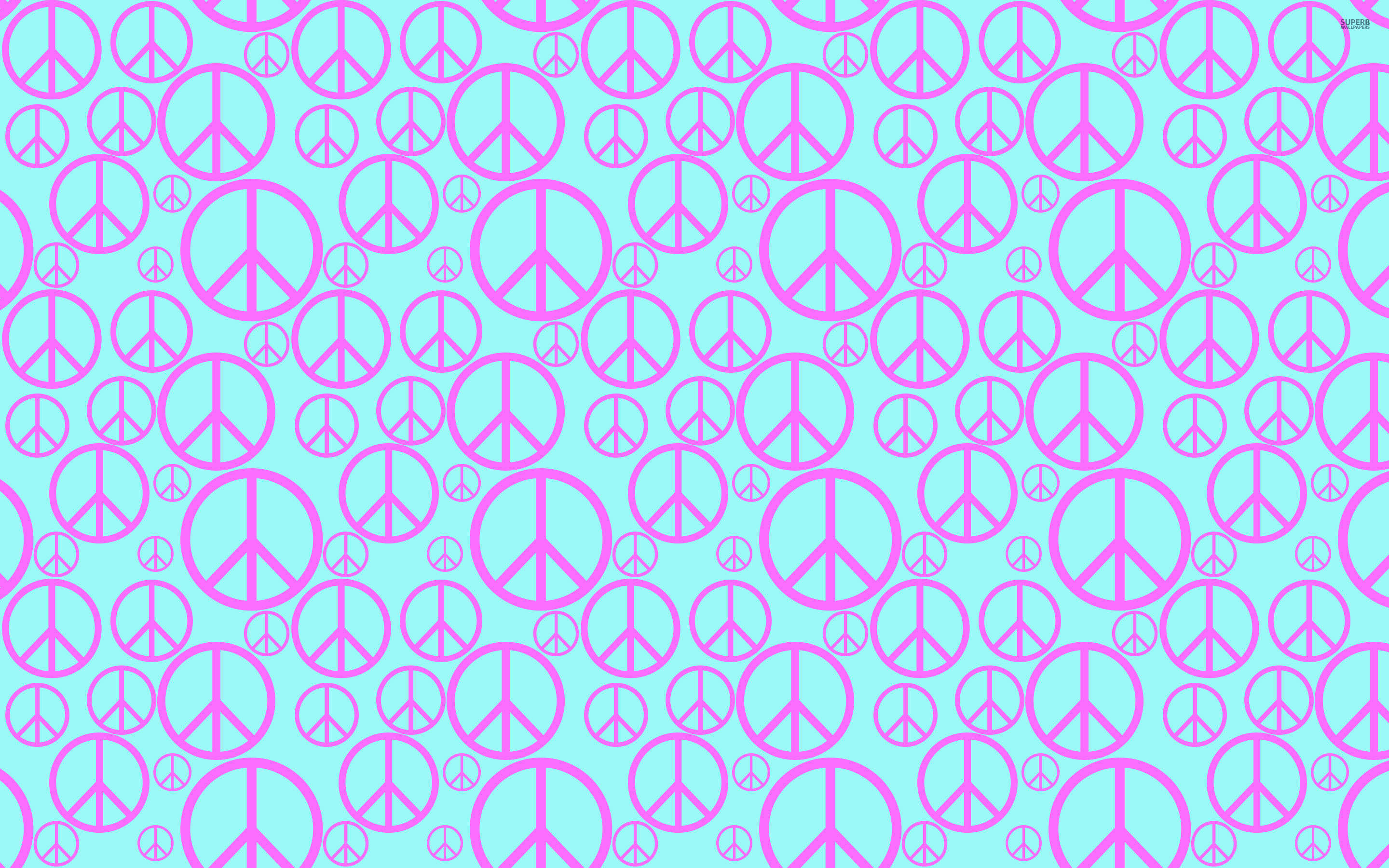 2880x1800 Peace Sign Backgrounds | Peace symbol pattern wallpaper 