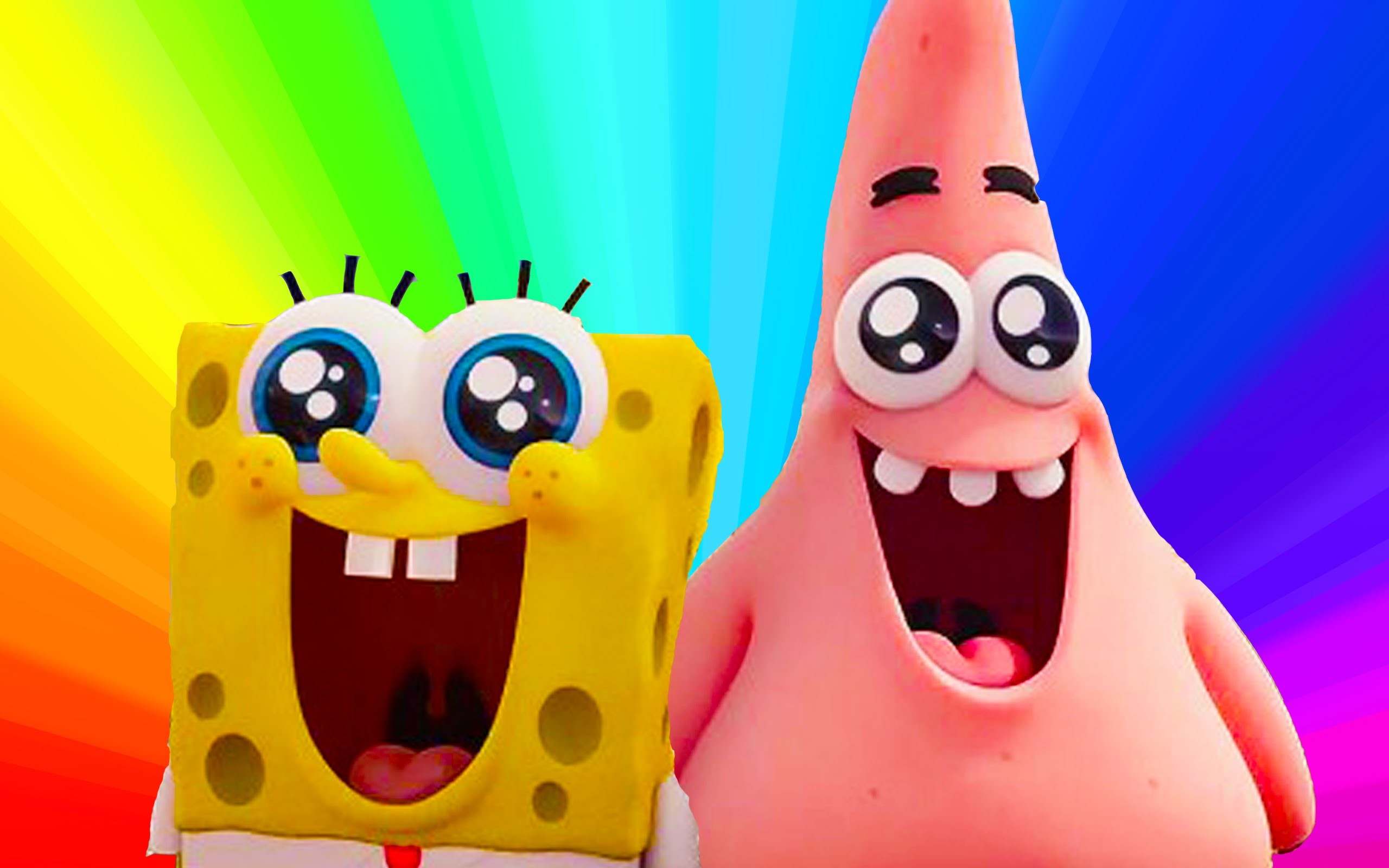 2560x1600 Meet Spongebob & Patrick Star, Easy Play doh creation for kids - YouTube