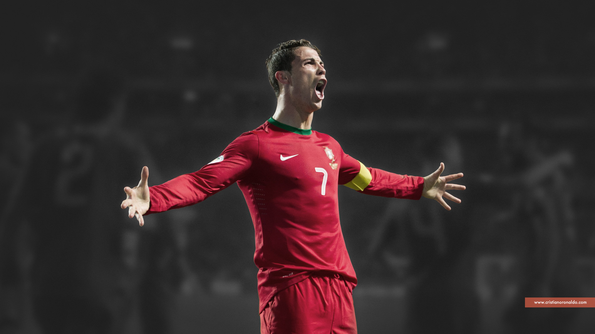 1920x1080 Cristiano Ronaldo Screaming Wallpaper
